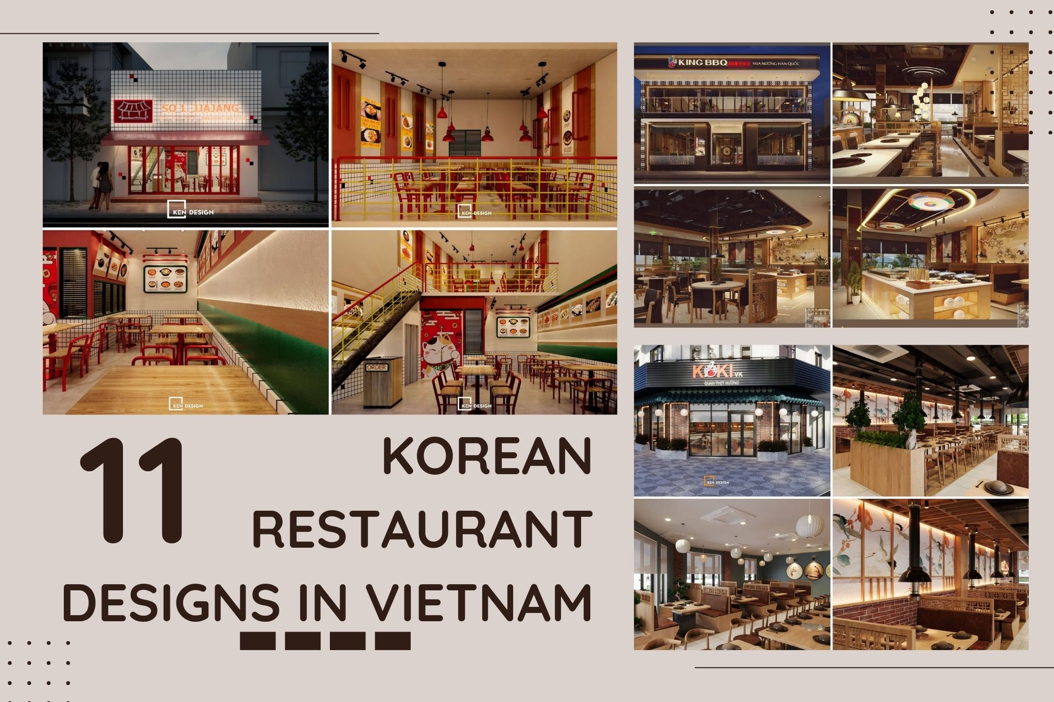 11 Korean Restaurant Designs in Vietnam That Attract from the First Look