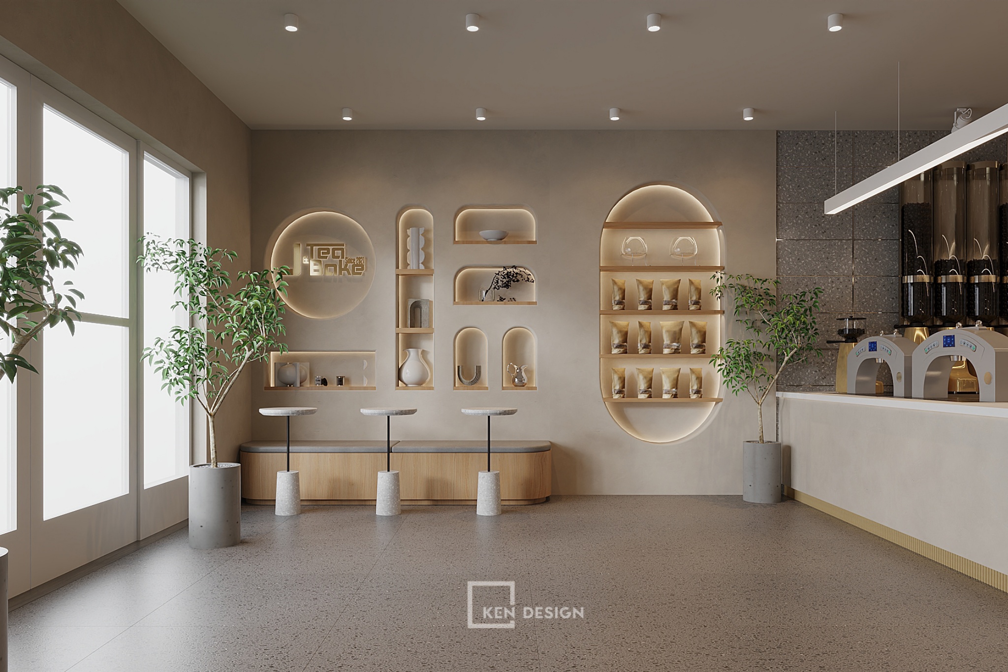 Design J Tea & Bake – A Contemporary Minimalist Café in Minnesota, USA