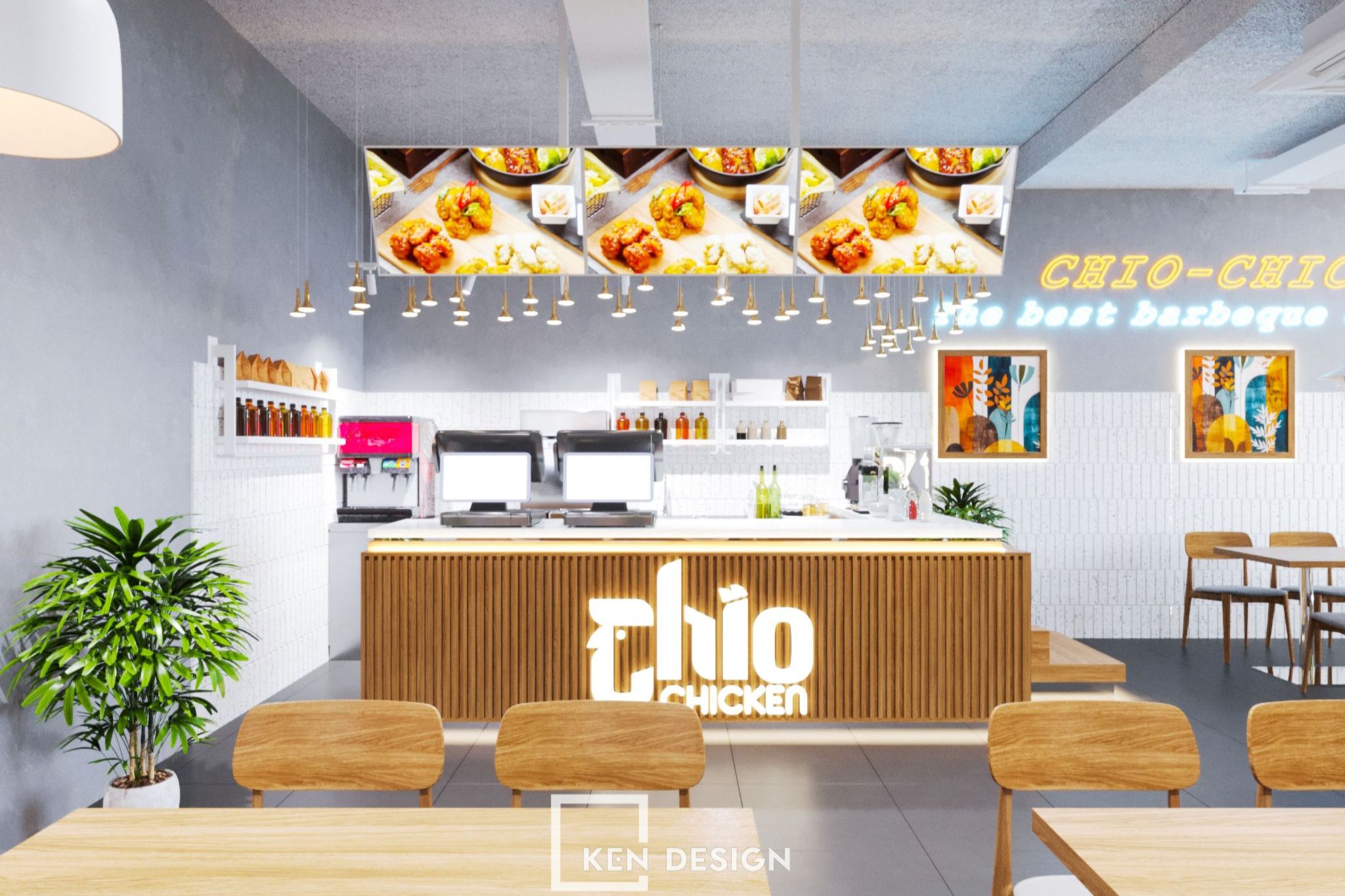 Exploring the Design of BBQ Chicken Chio Restaurant in Ha Dong