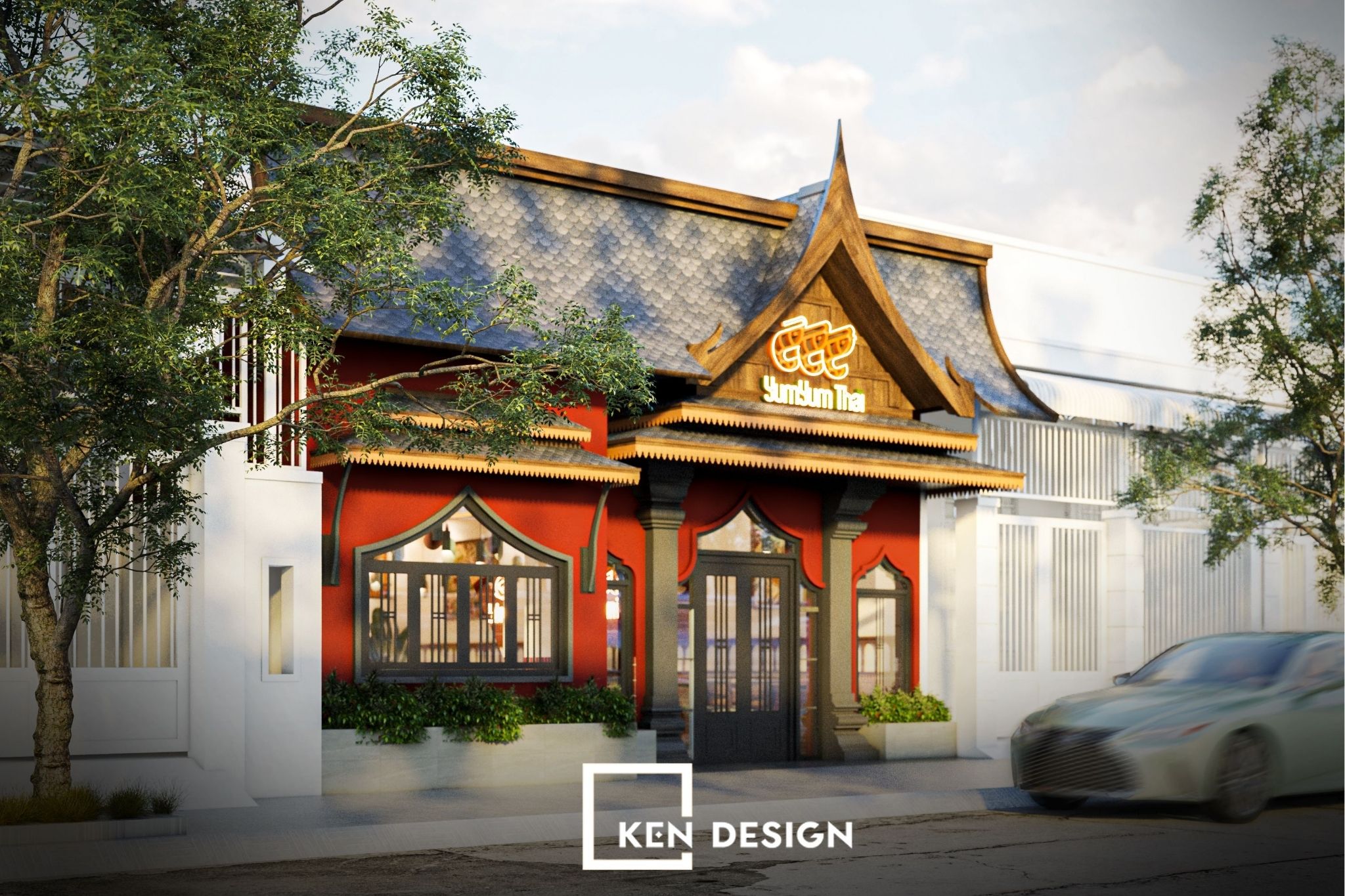 Yum Yum Thai Restaurant Design – A Breath of Thailand in Every Detail