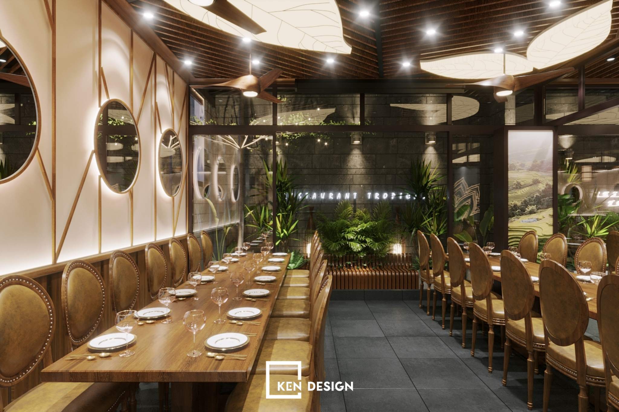 Designing a restaurant and cafe complex