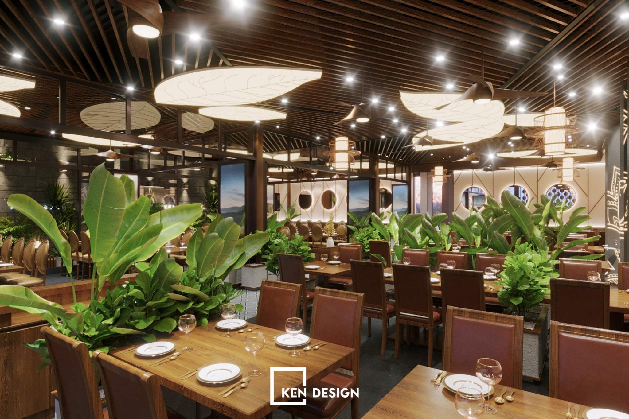 Designing a restaurant and cafe complex