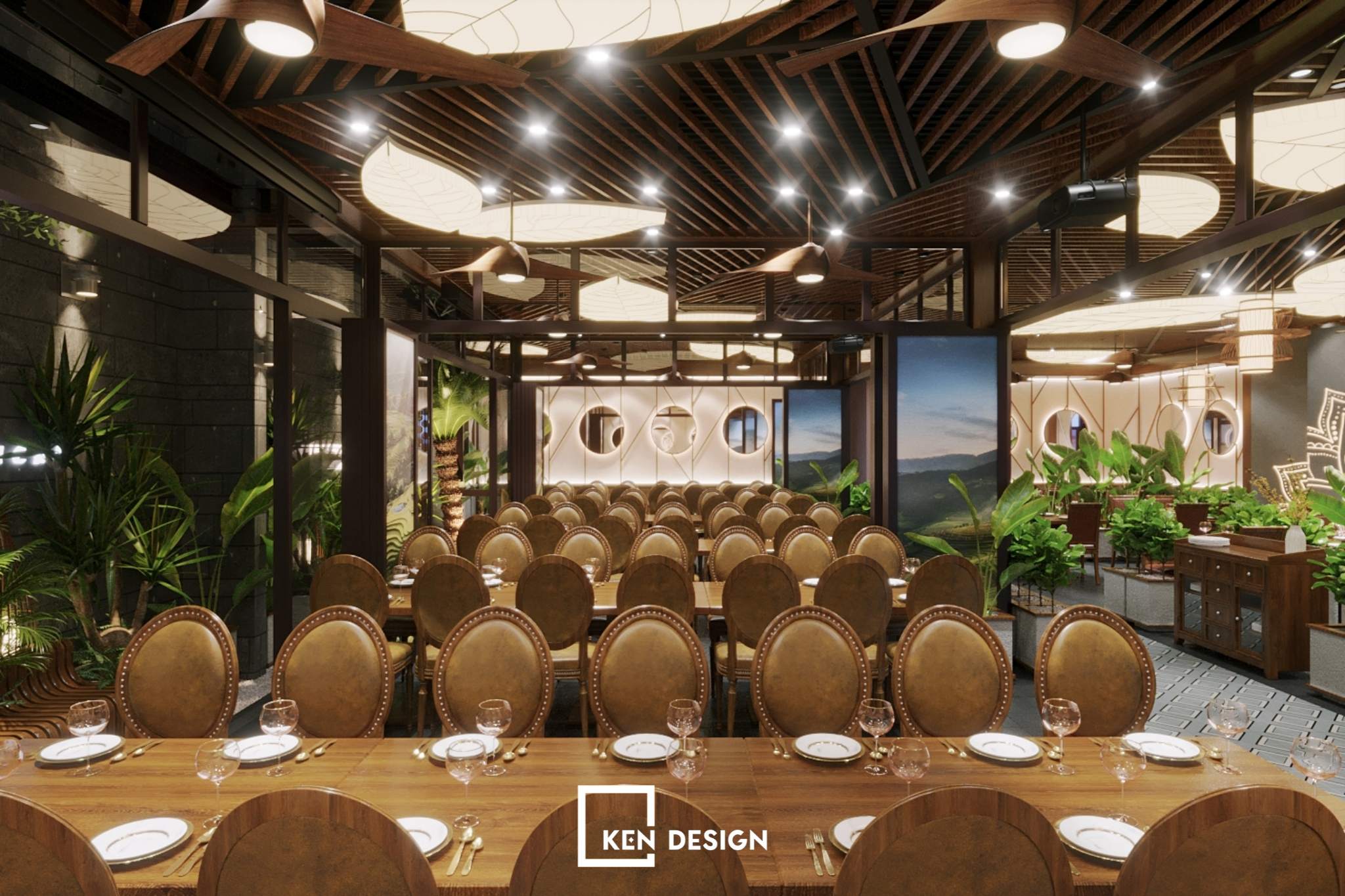Designing a restaurant and cafe complex