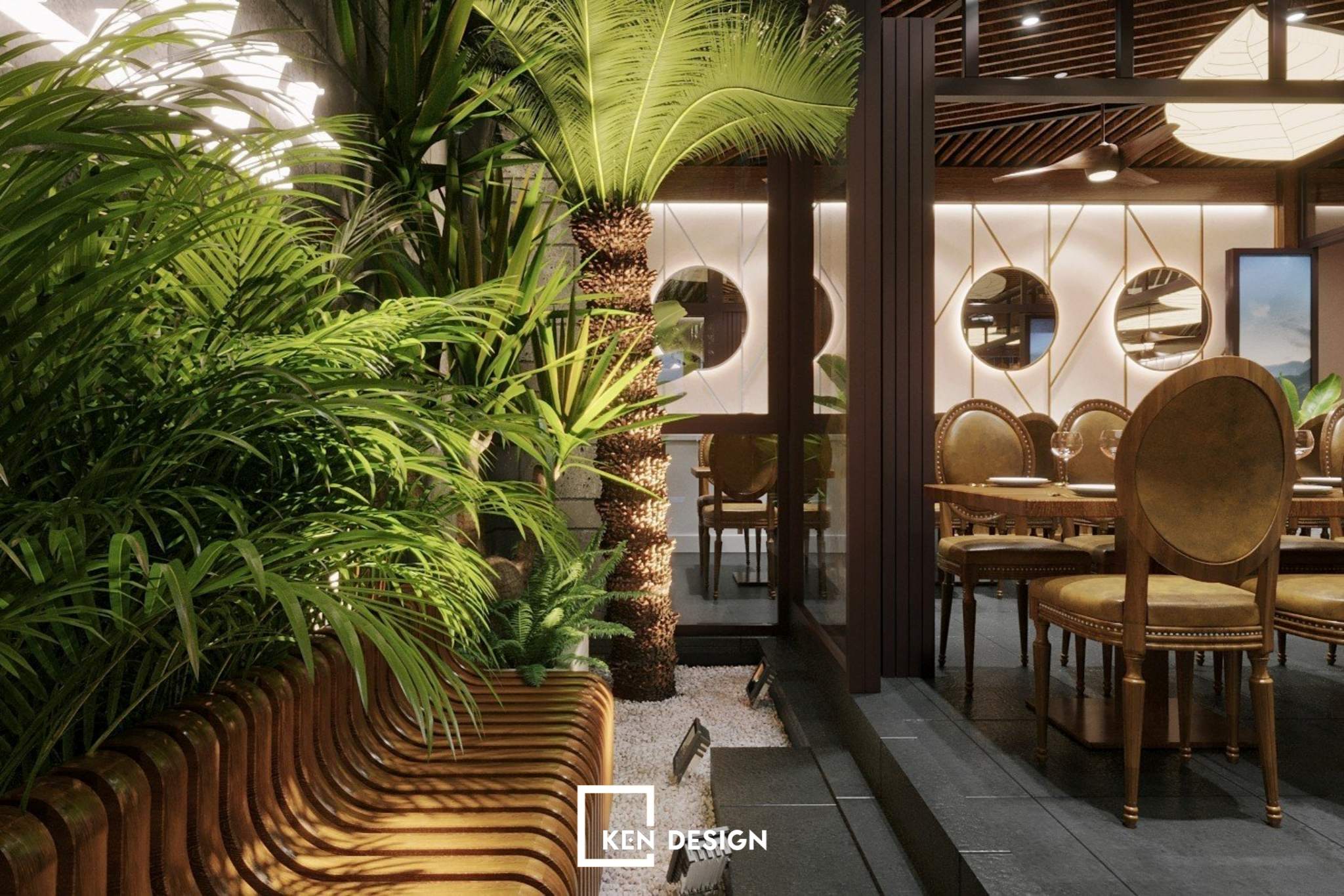 Designing a restaurant and cafe complex