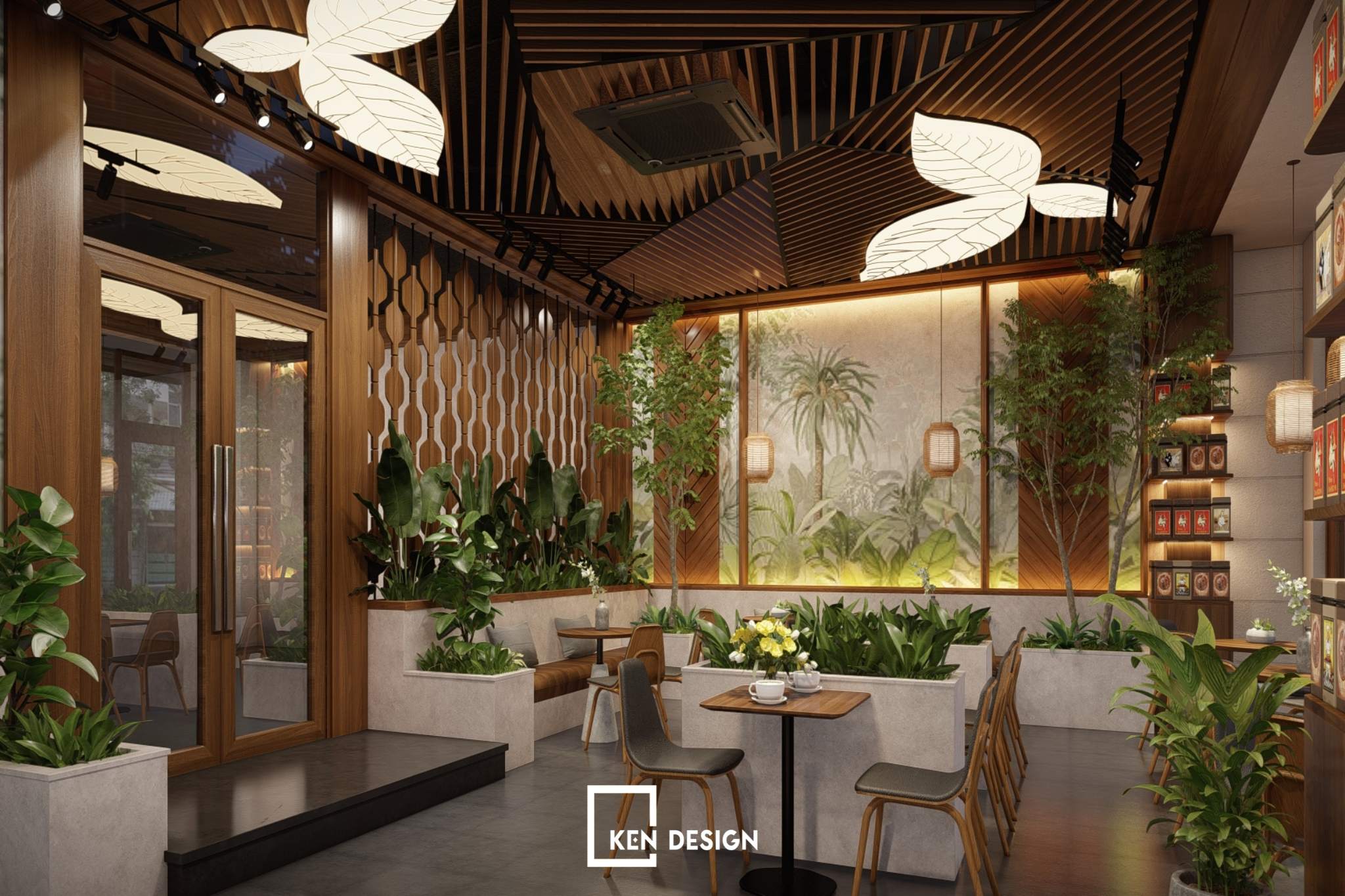 Designing a restaurant and cafe complex