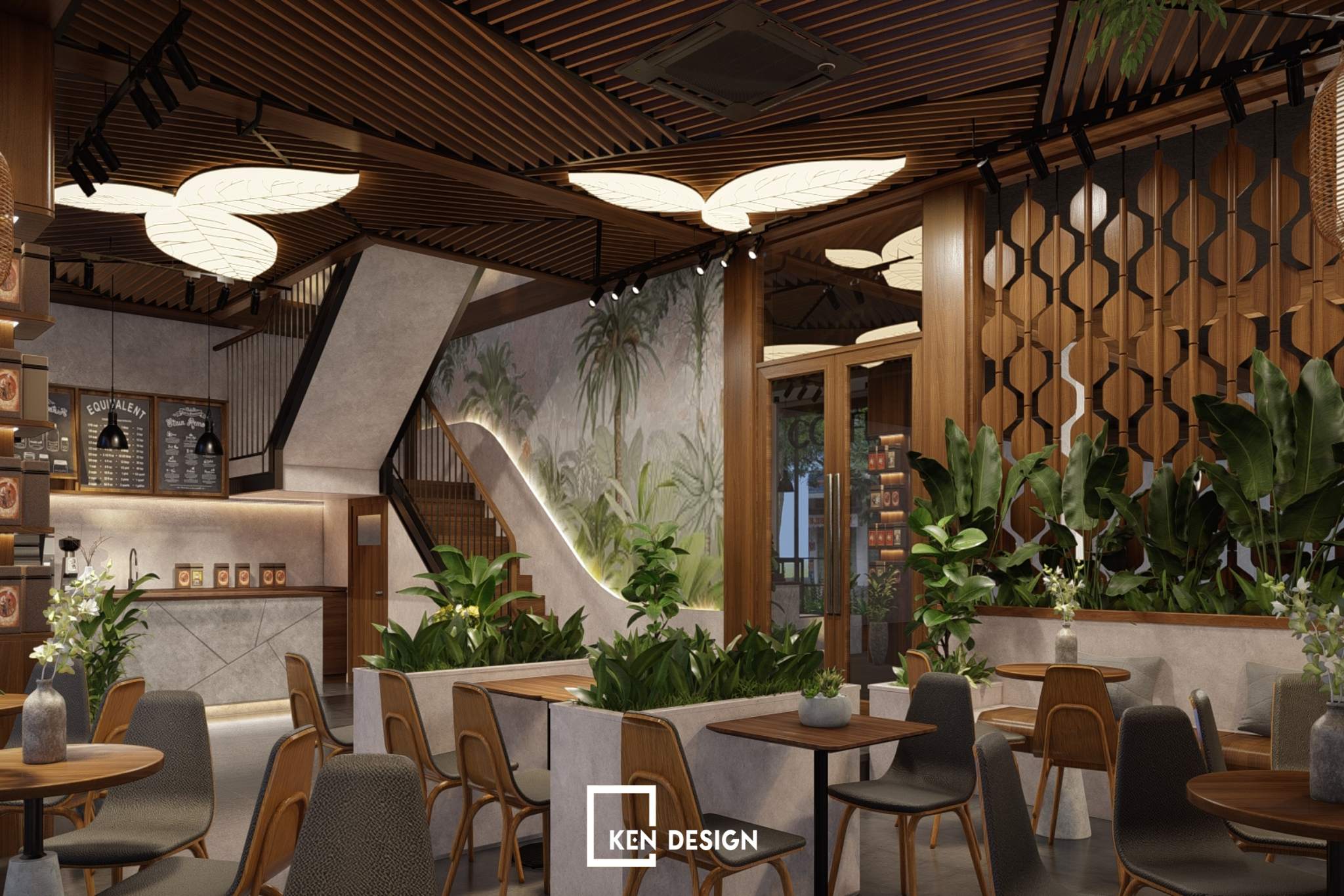 Designing a restaurant and cafe complex