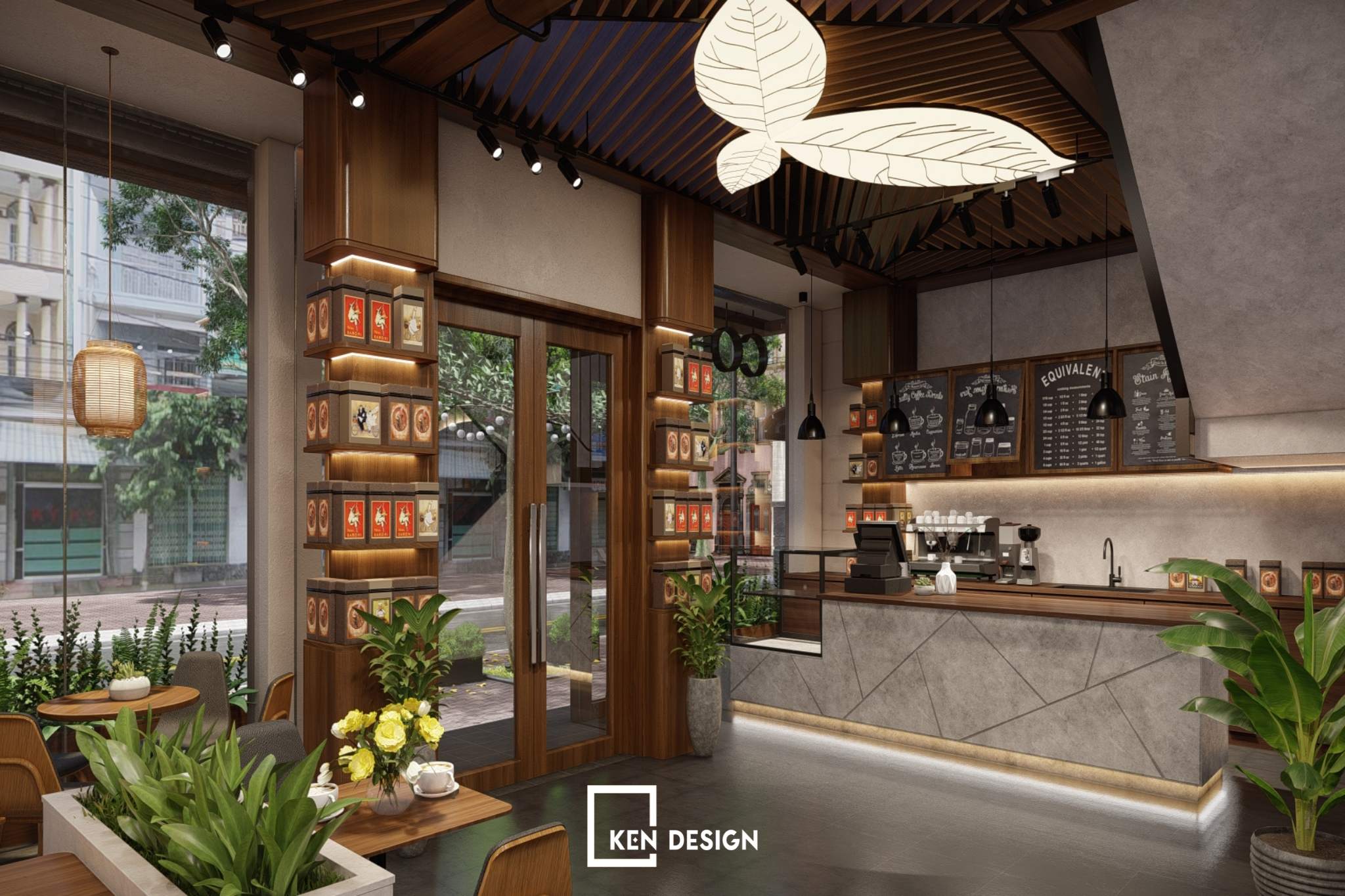 Designing a restaurant and cafe complex