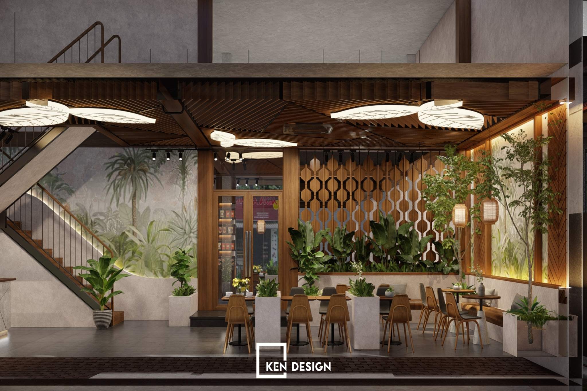 Designing a restaurant and cafe complex