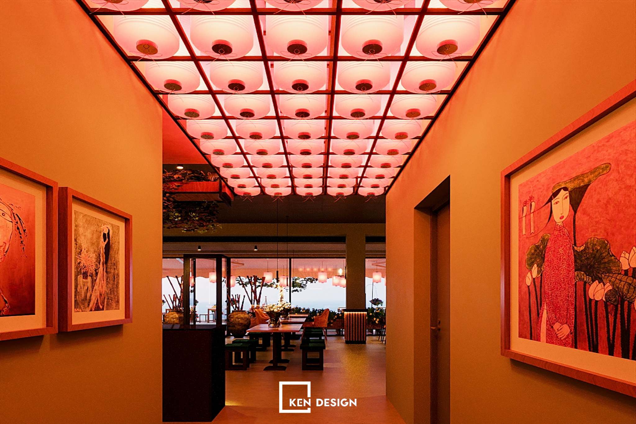 Anh Duc vegetarian restaurant design