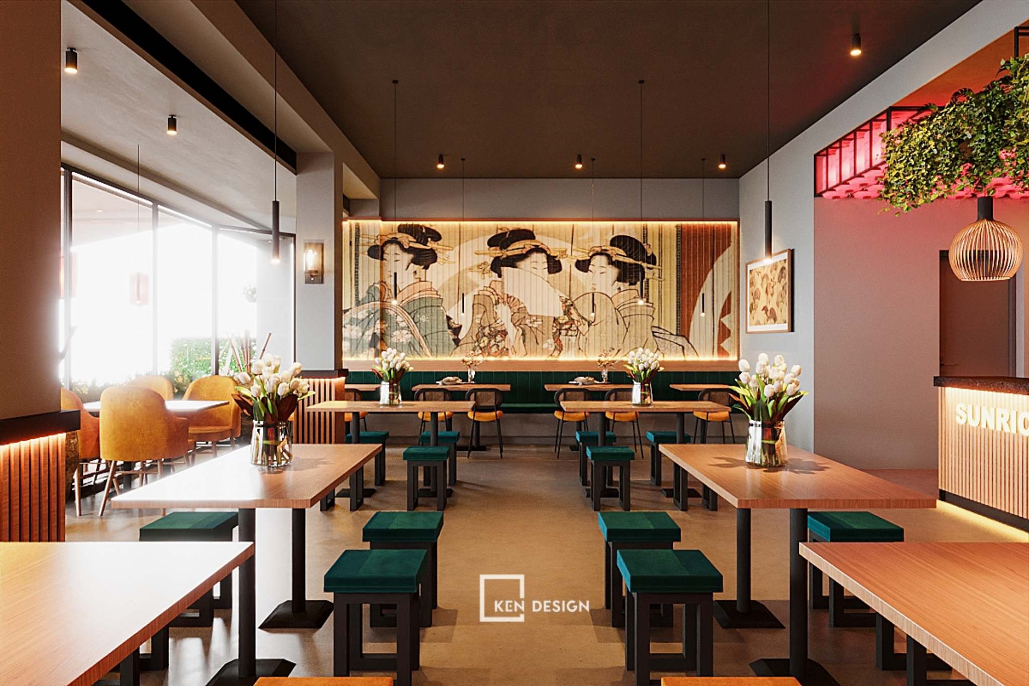 Anh Duc vegetarian restaurant design