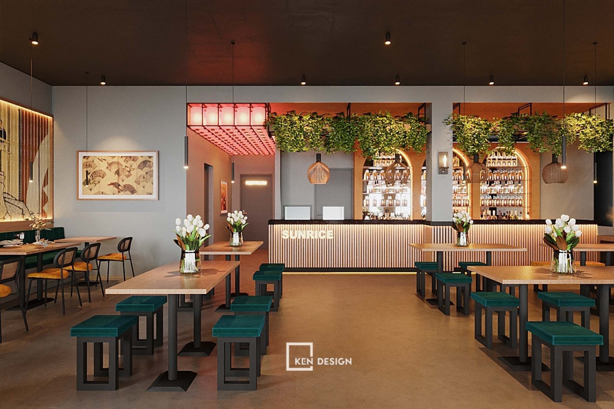 Anh Duc vegetarian restaurant design