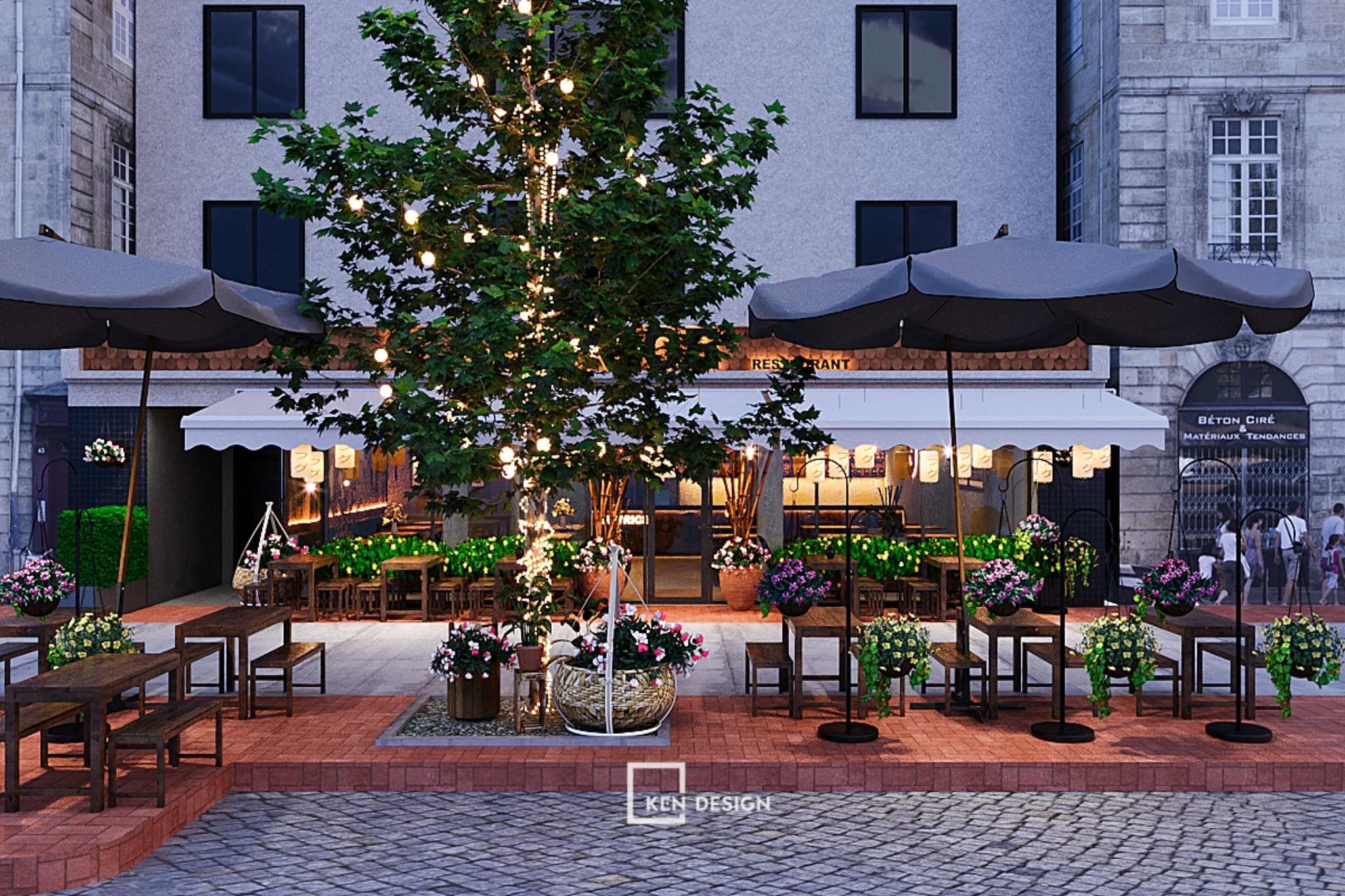 Anh Duc vegetarian restaurant design