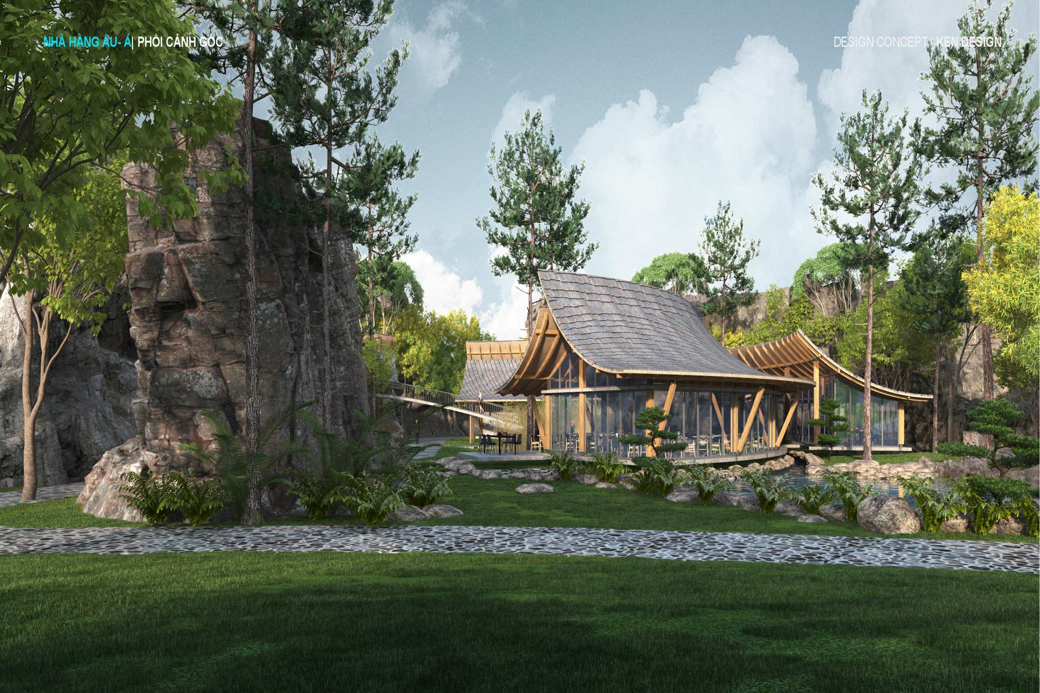 European - Asian restaurant design