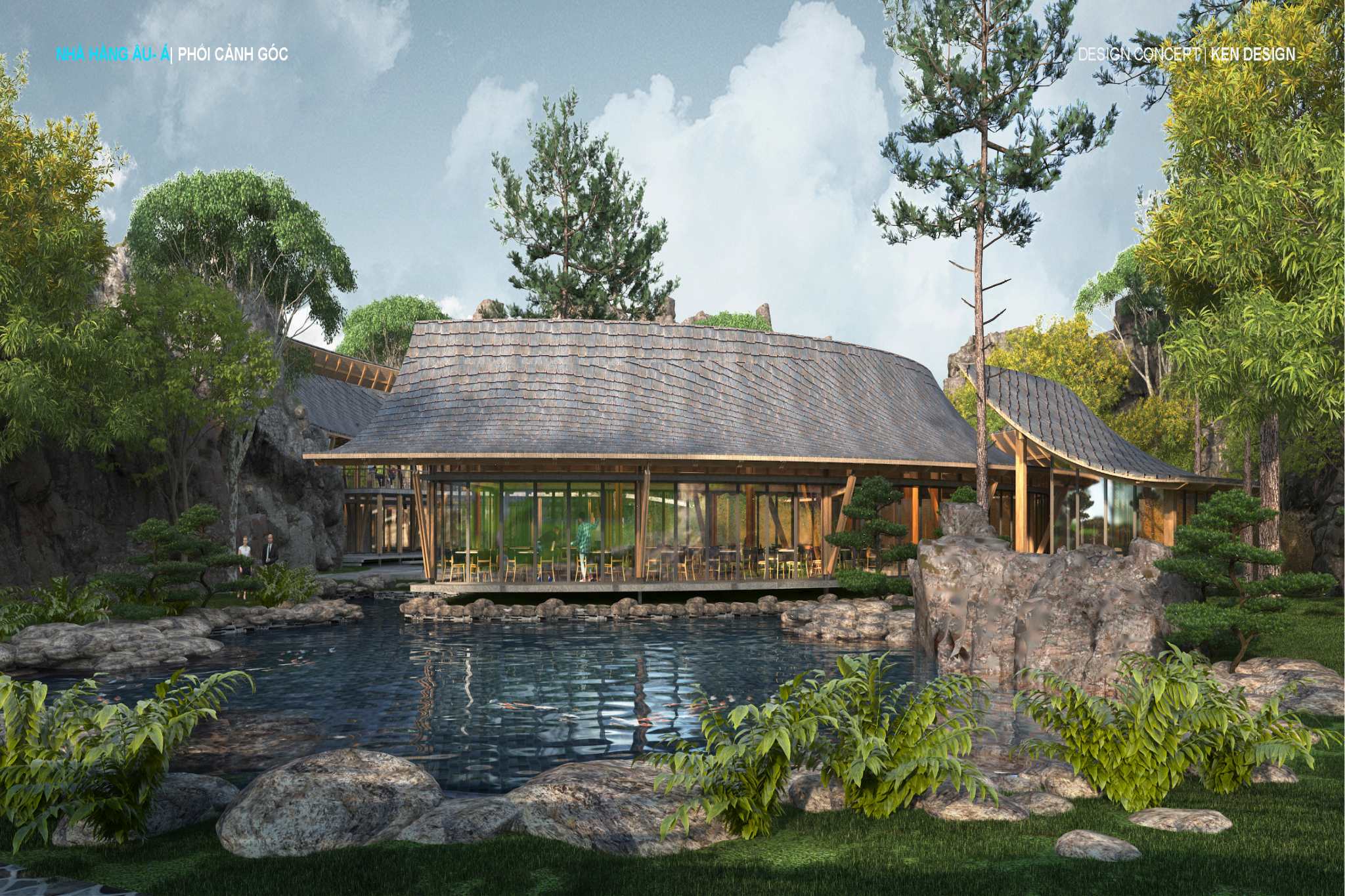 European - Asian restaurant design