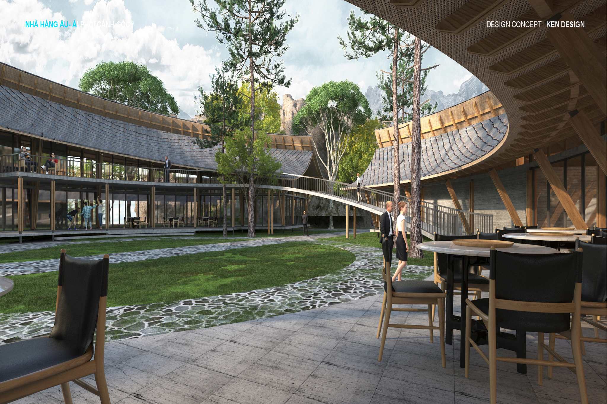European - Asian restaurant design