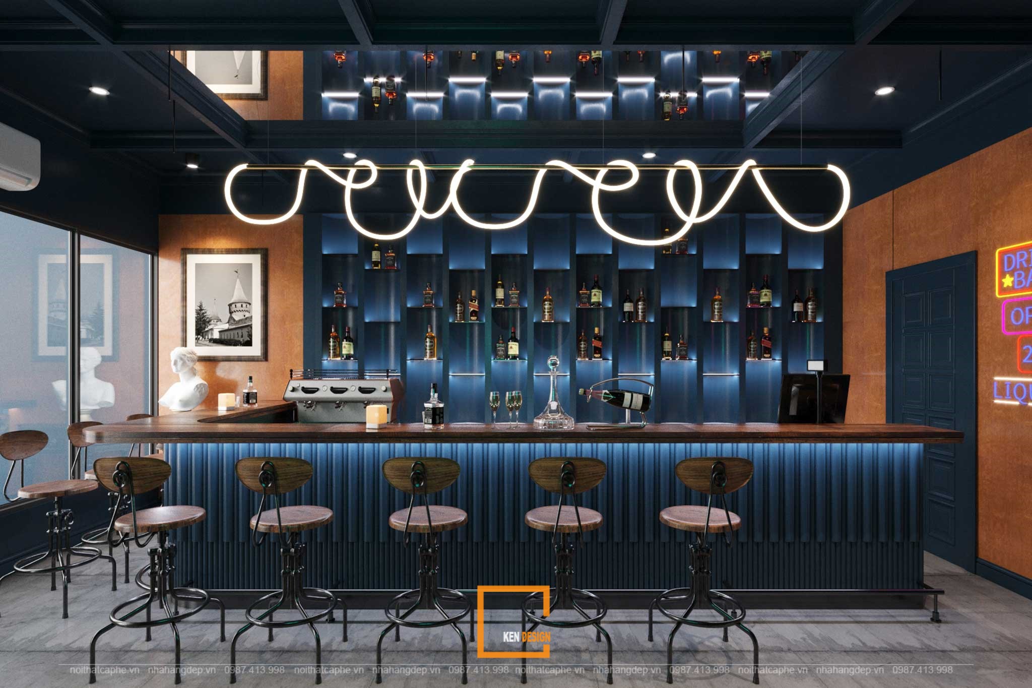 Designing a bar in Ninh Binh
