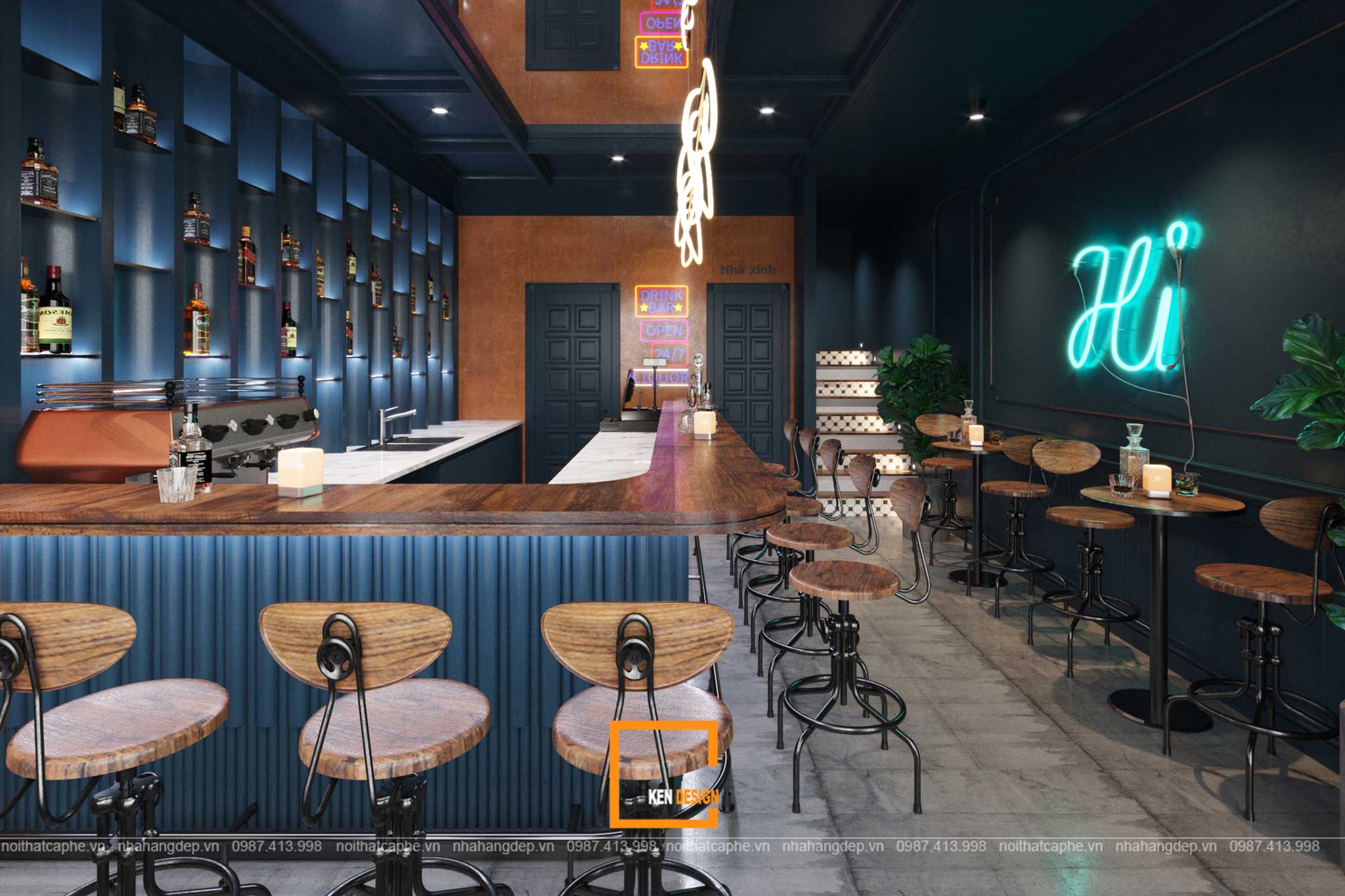 Designing a bar in Ninh Binh