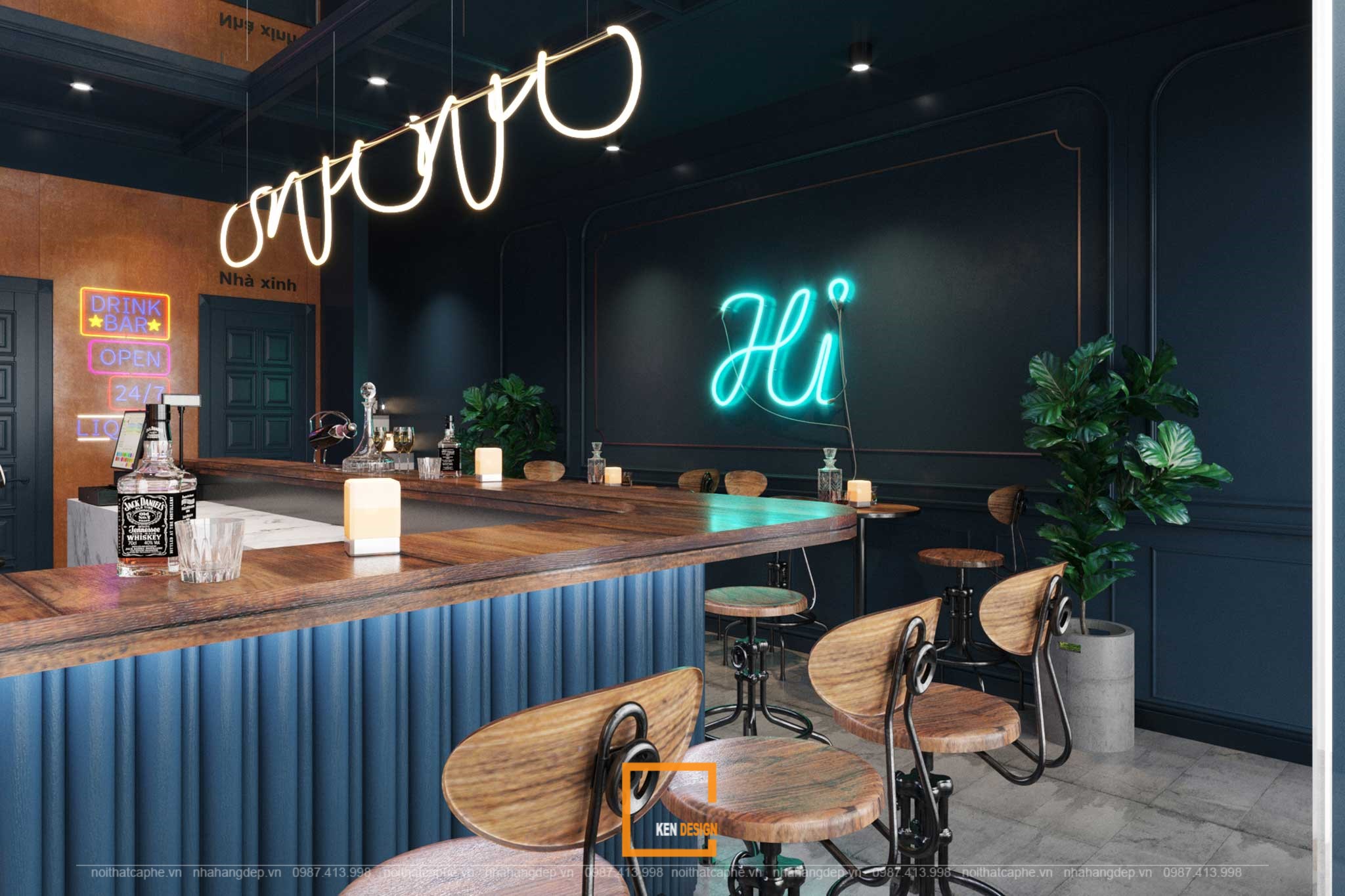 Designing a bar in Ninh Binh
