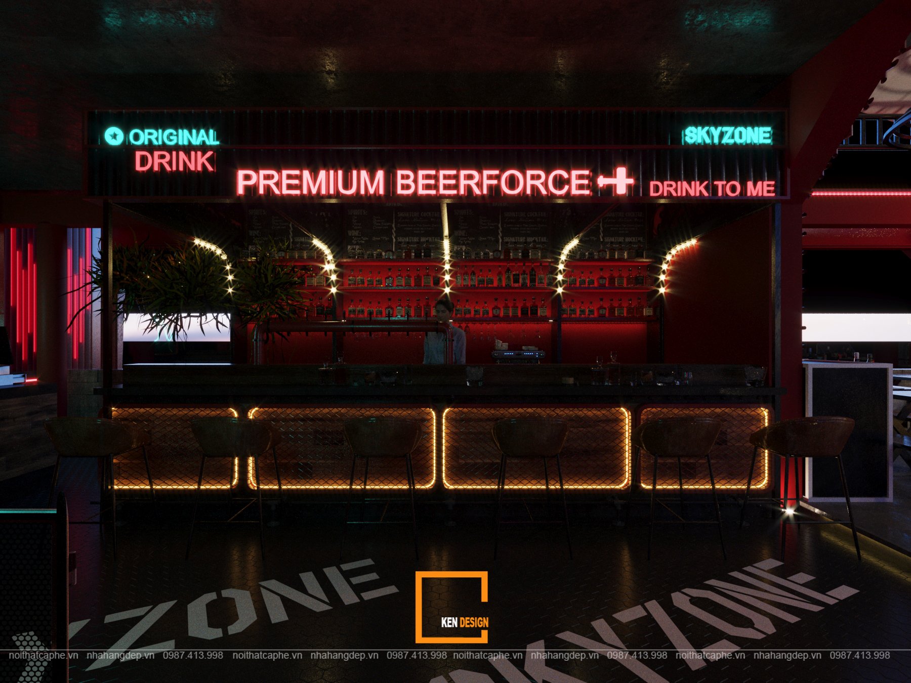 Designing beer club Skyzone