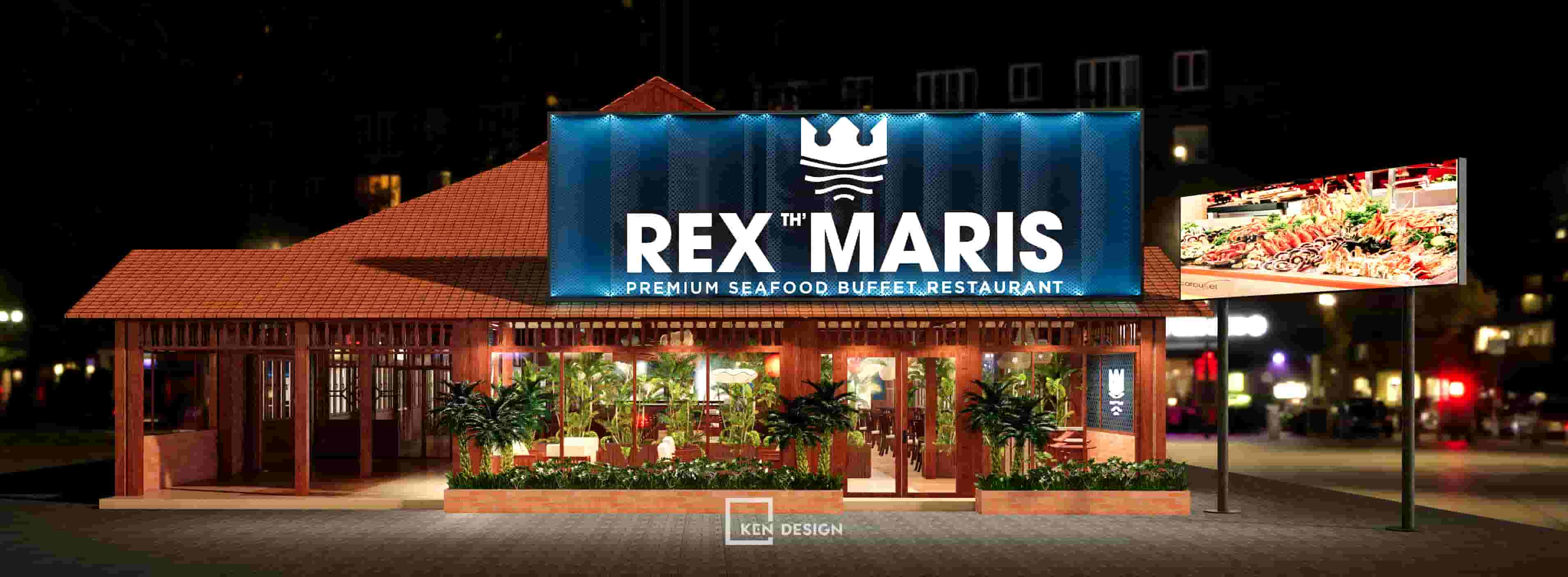 Rex Maris seafood buffet restaurant design in Phu Quoc, Vietnam