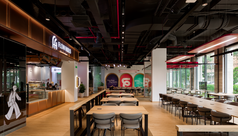 Construction of the FLOW HAUS Coworking Café in Hanoi, Vietnam