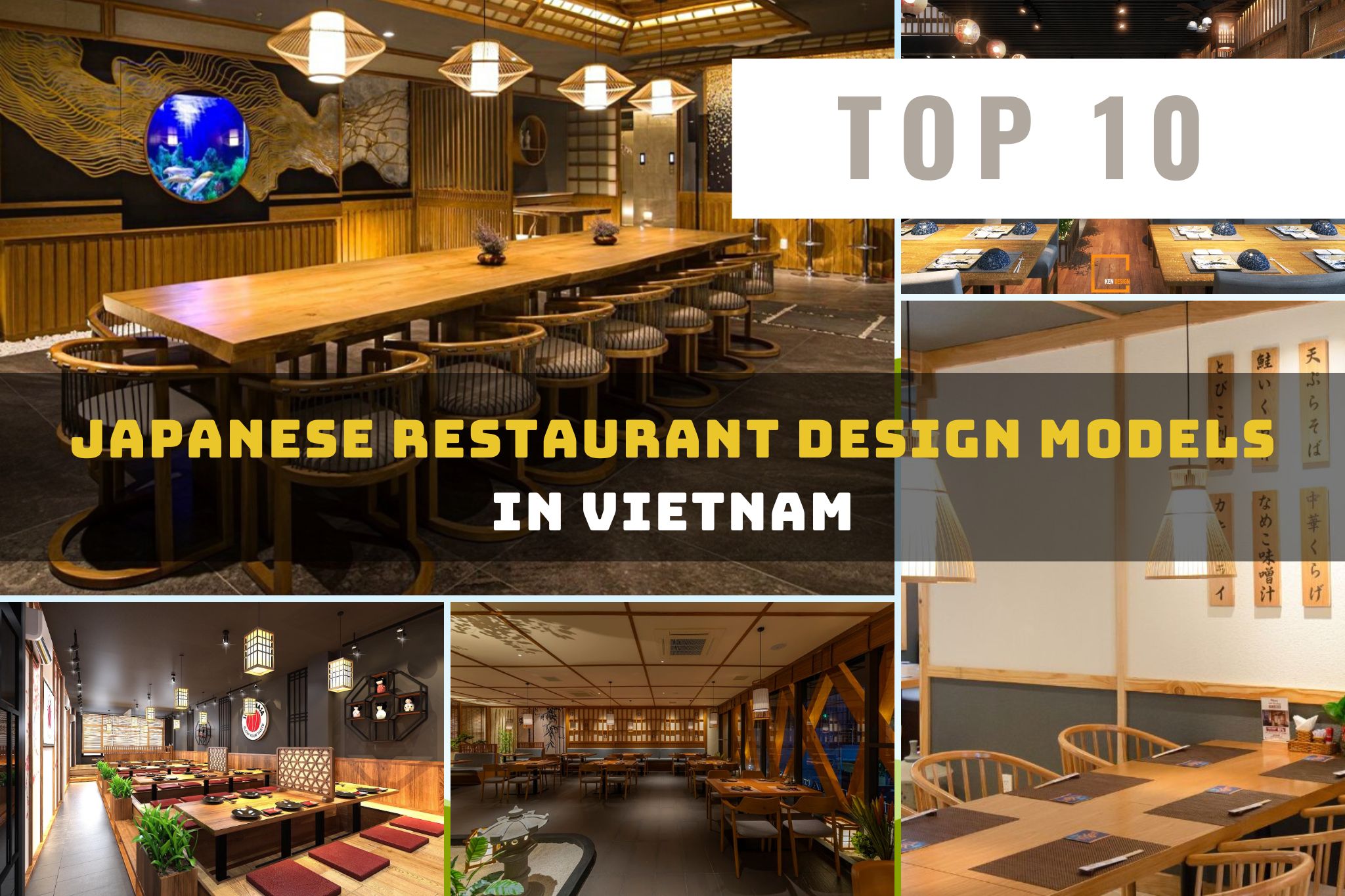 ベトナムにおけるトップ10の日本レストランデザイン - 10 Japanese Restaurant Design Models in Vietnam