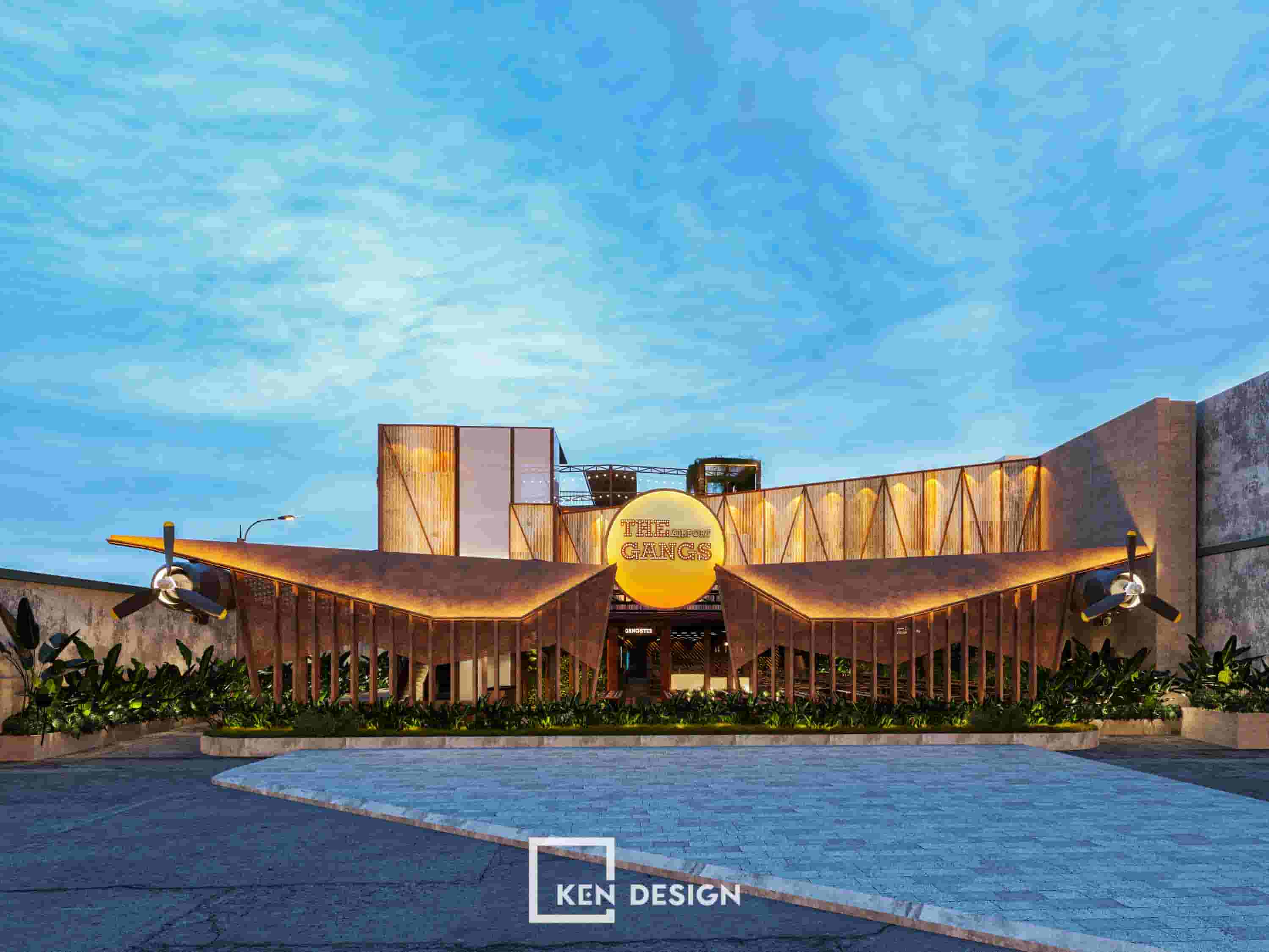 The design of The Gangs Airport Restaurant in Go Vap