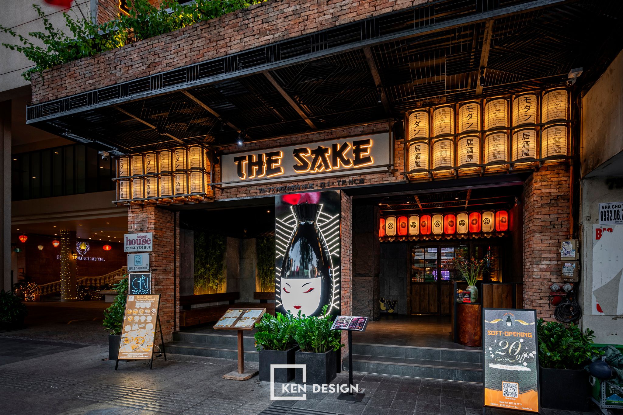 The Sake Restaurant Construction - Immerse Yourself in Vibrant Japanese Space