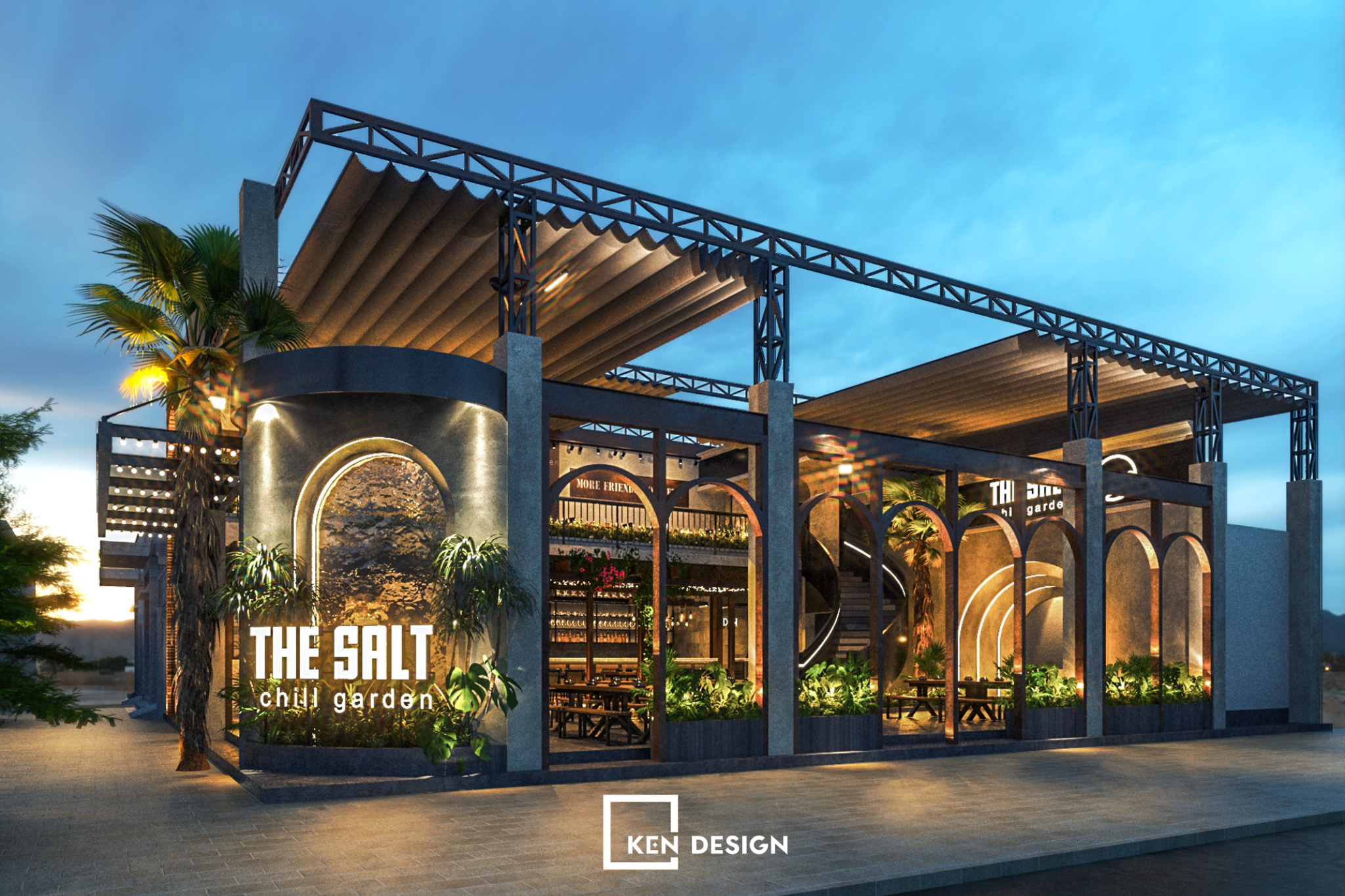 The Salt Chill Garden Restaurant Design