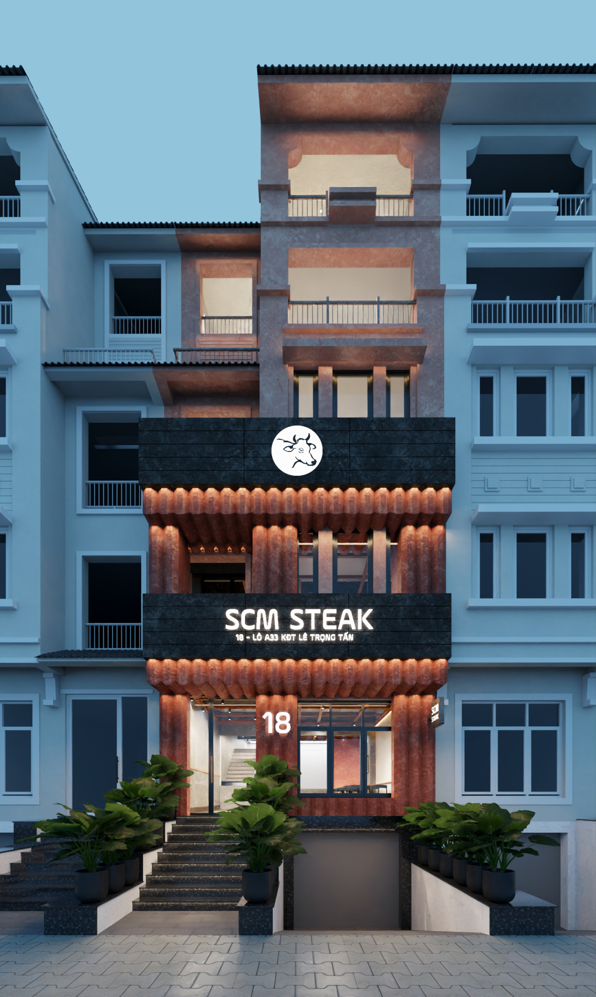 The design of SCM Steakhouse
