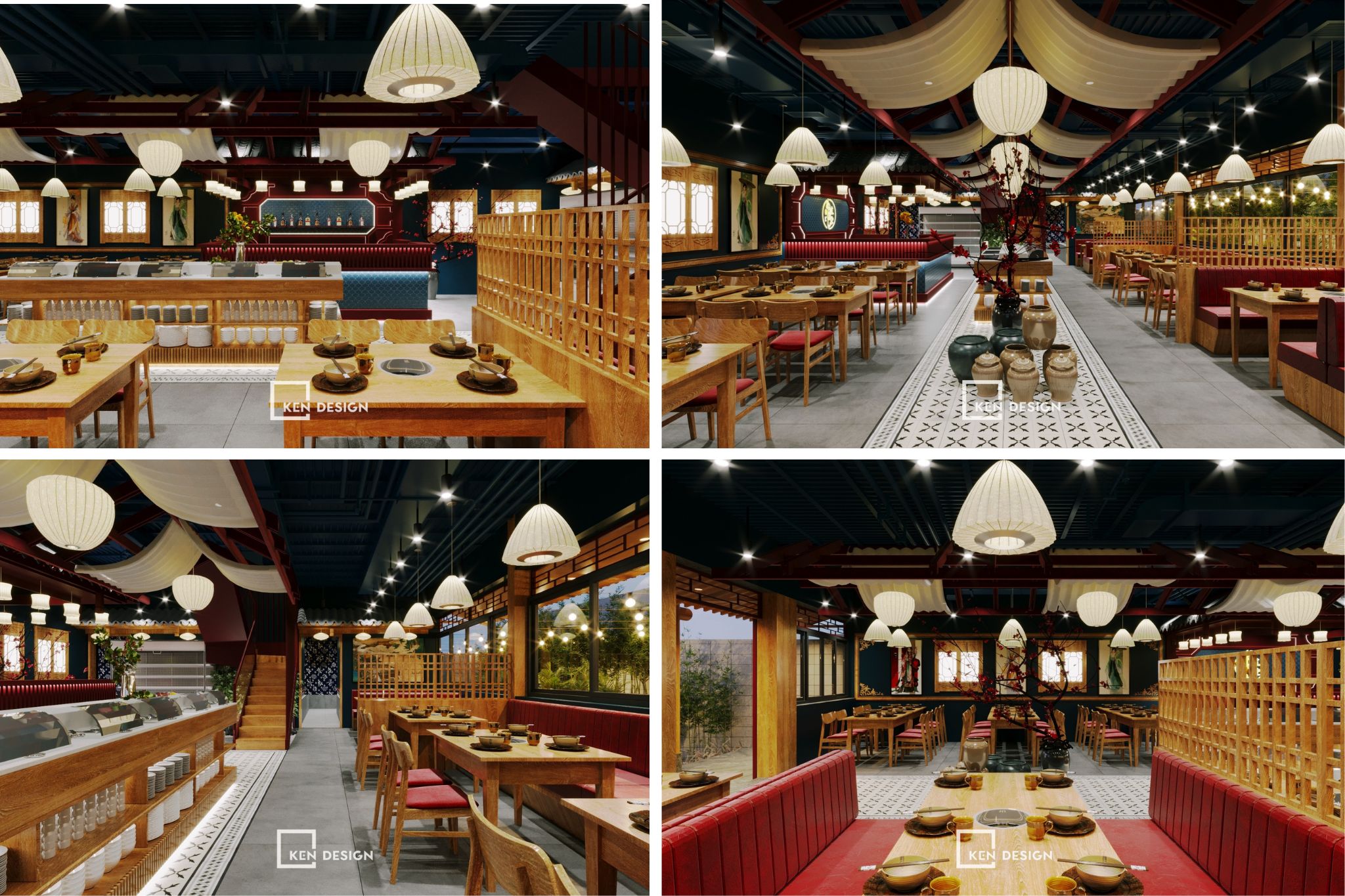 Chinese restaurant designs in Vietnam