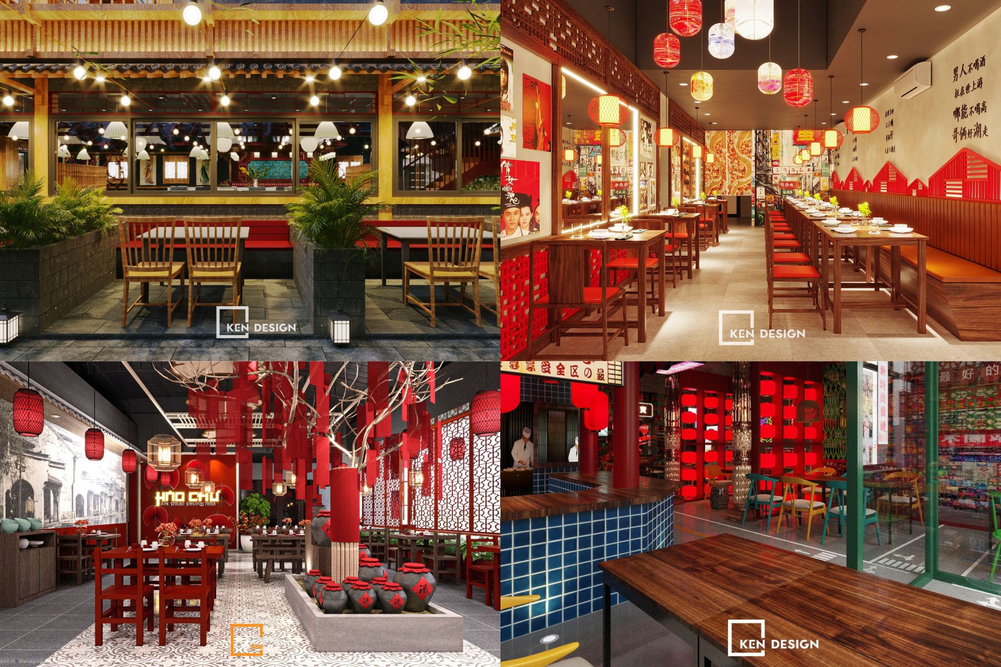 Chinese restaurant designs in Vietnam