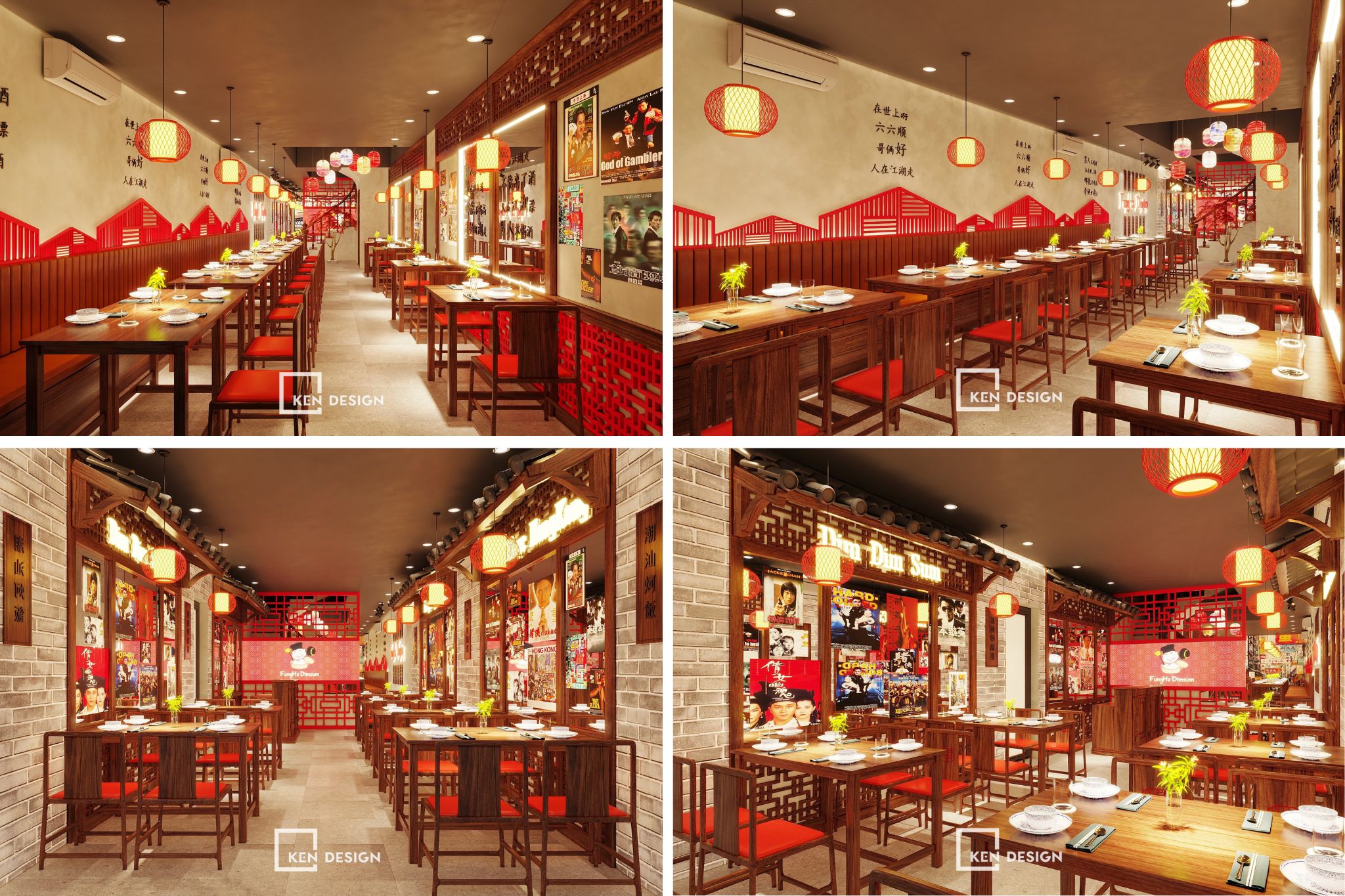 Chinese restaurant designs in Vietnam