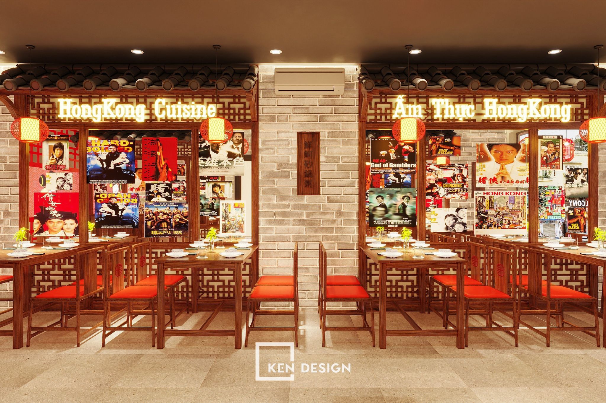 Chinese restaurant designs in Vietnam