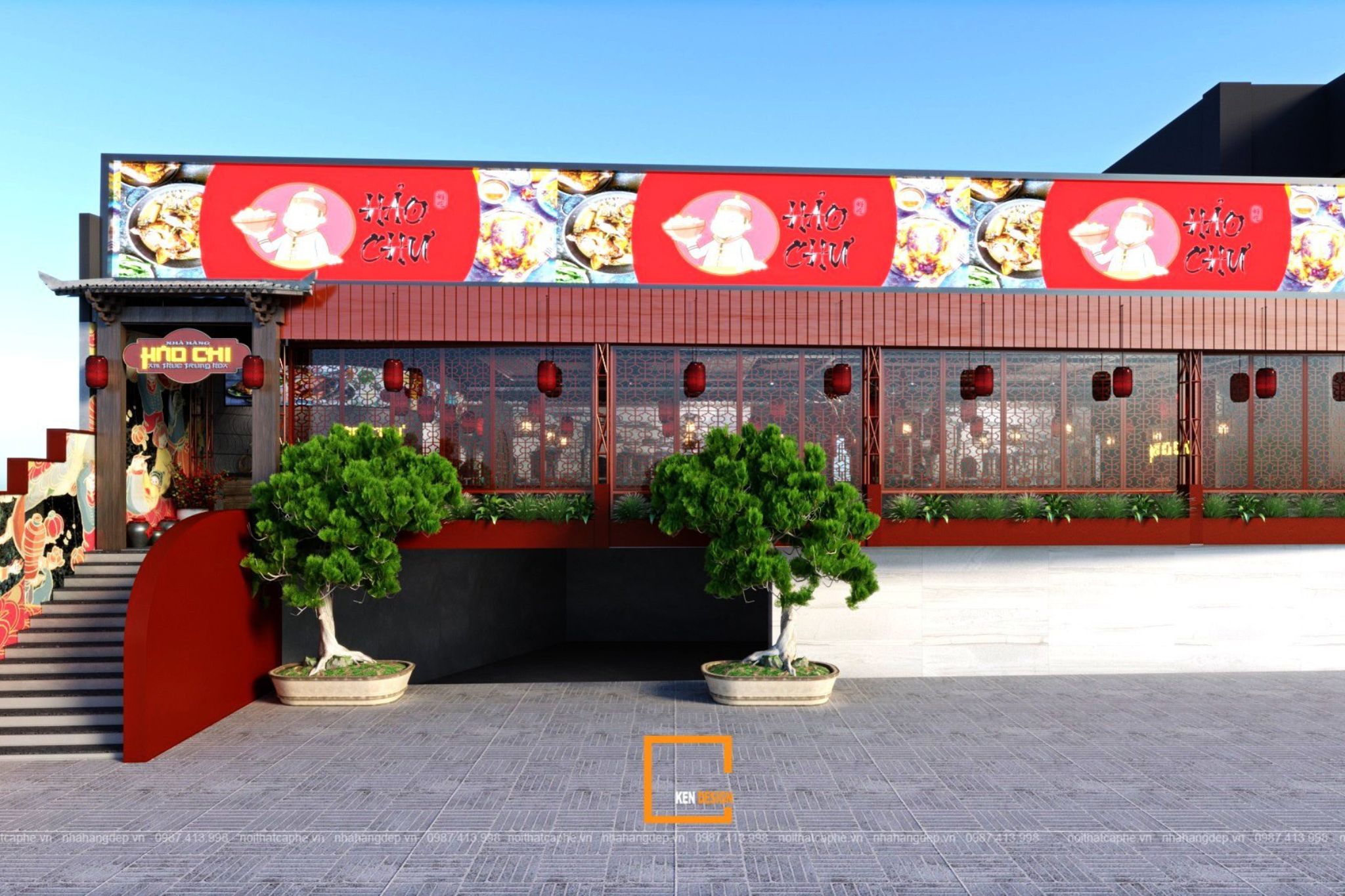 Chinese restaurant designs in Vietnam