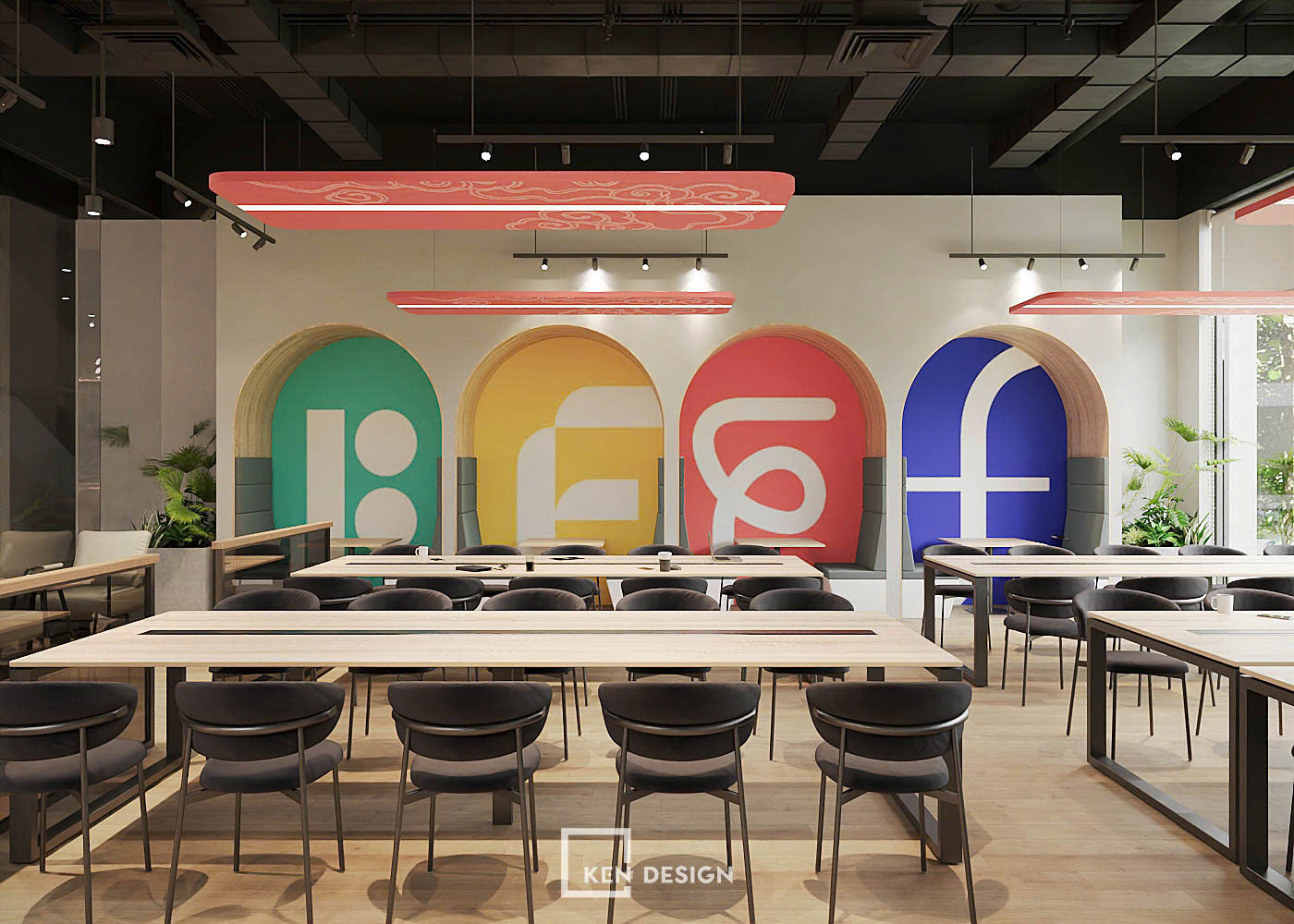 Construction of the FLOW HAUS Coworking Café