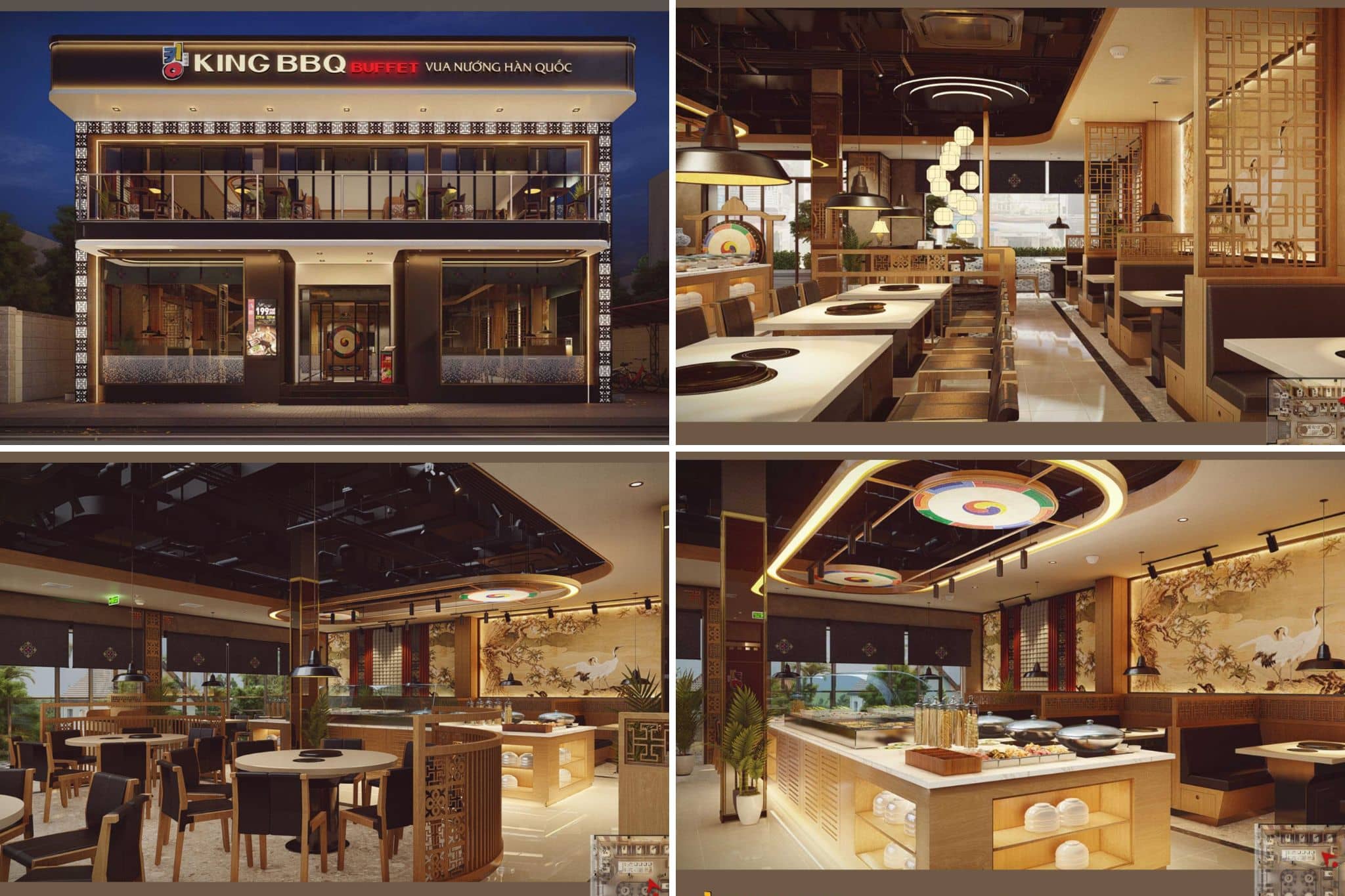 Korean restaurant designs in Vietnam