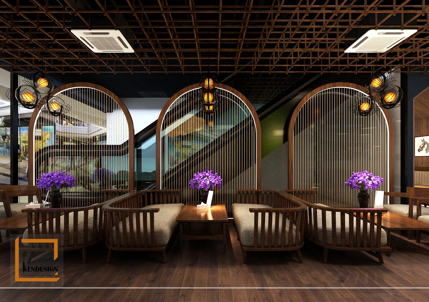 Lins House milk tea shop design 