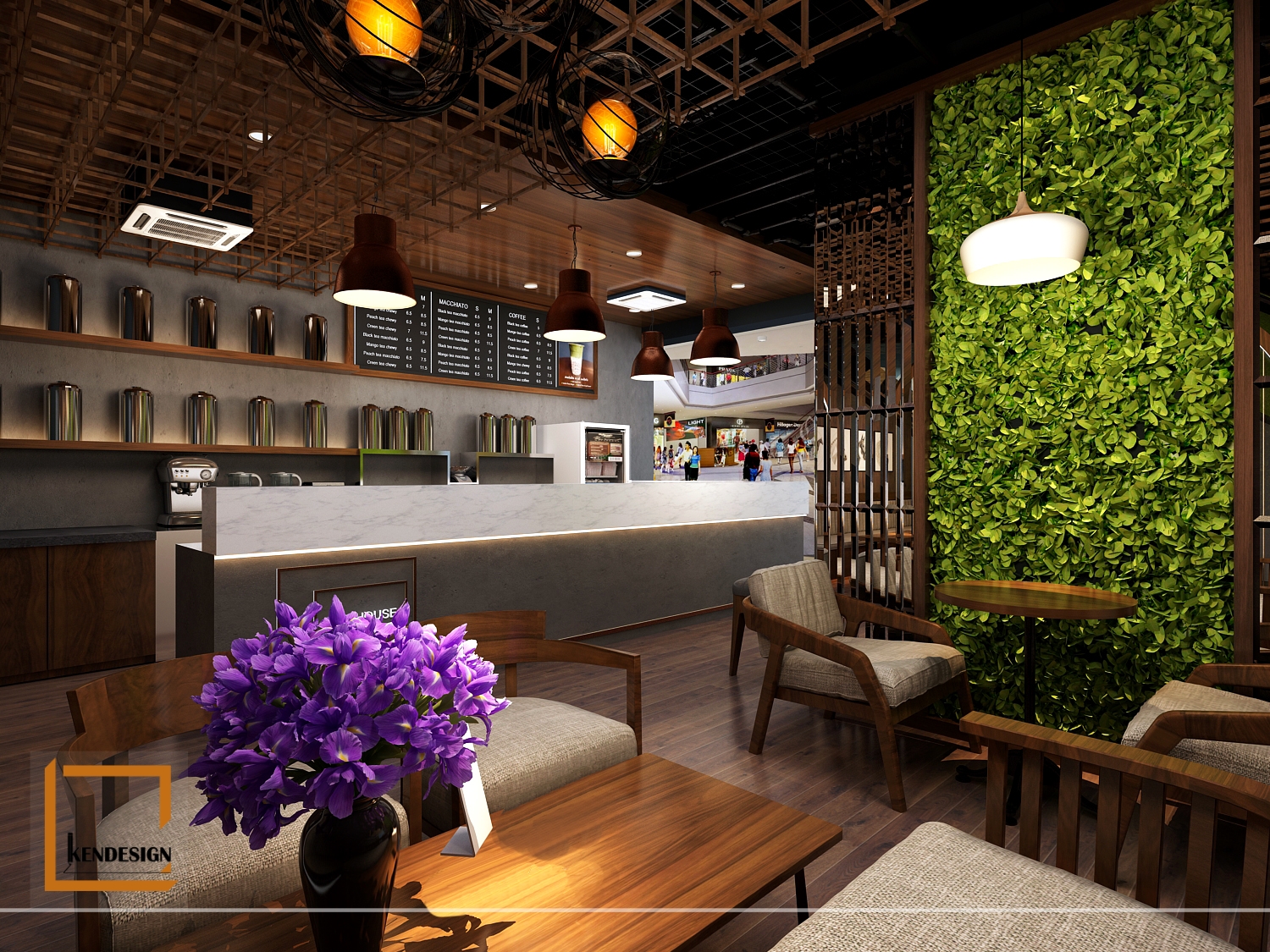 Lins House milk tea shop design 