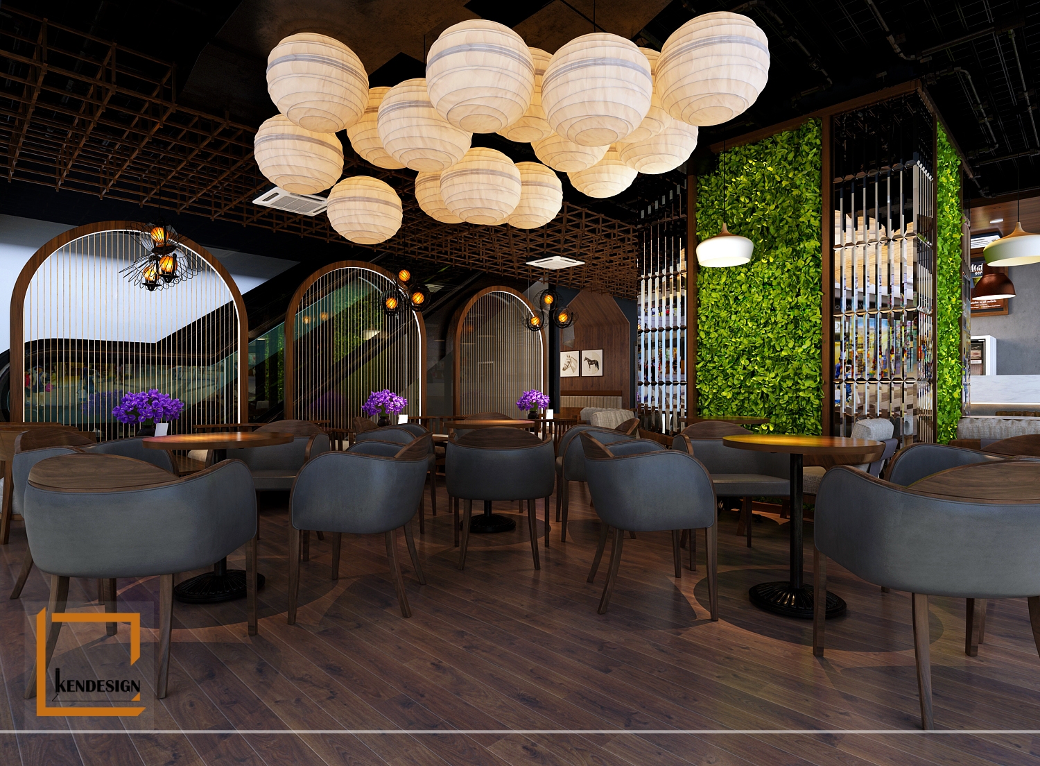 Lins House milk tea shop design 