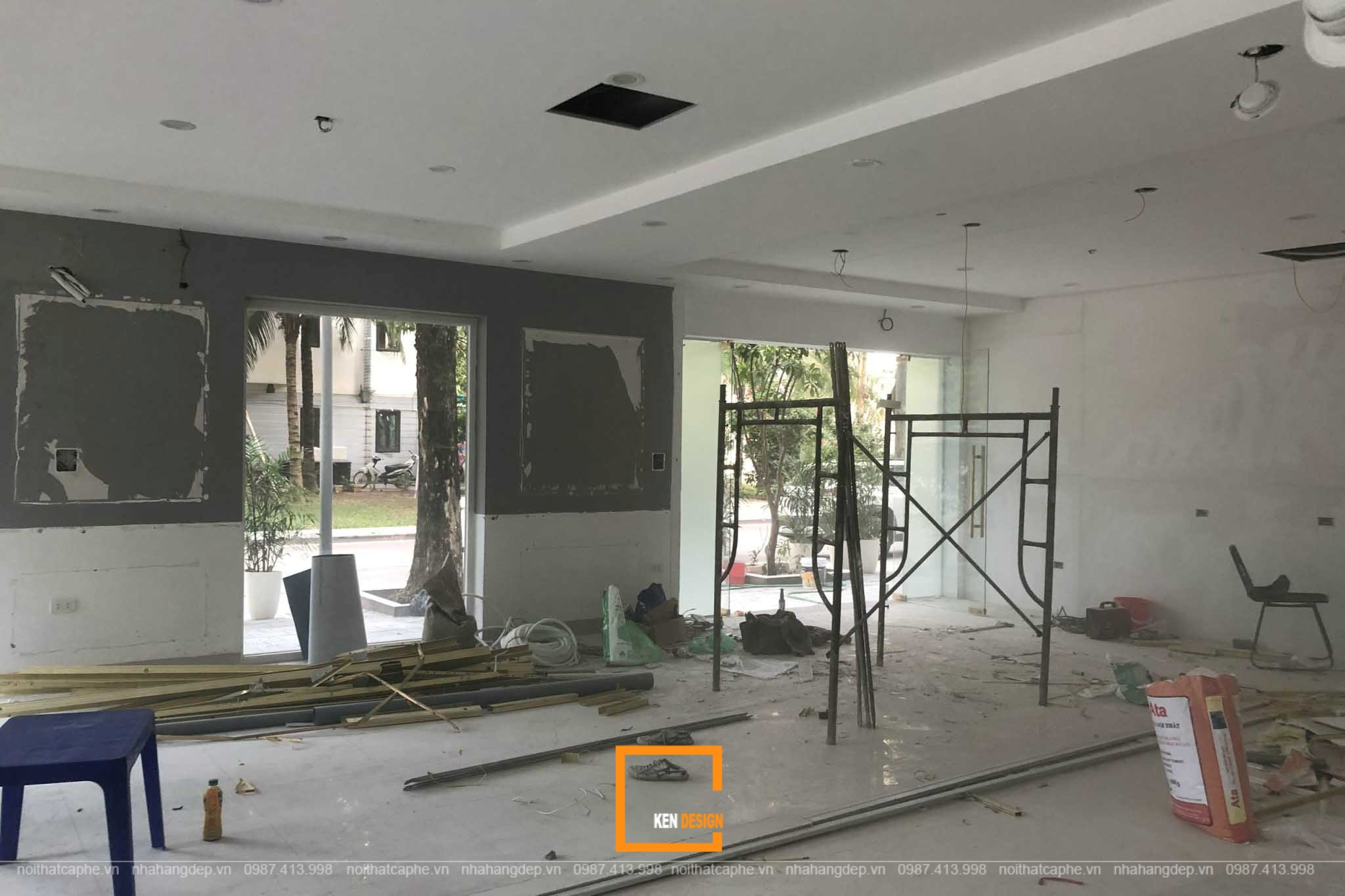 Ananda Ecopark shop construction 
