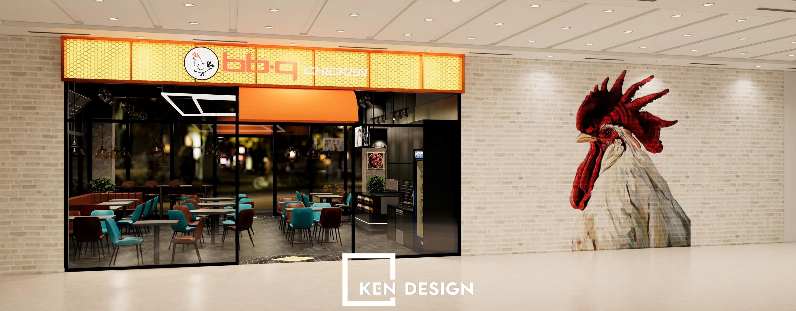 Korean BBQ CHICKEN Restaurant Design