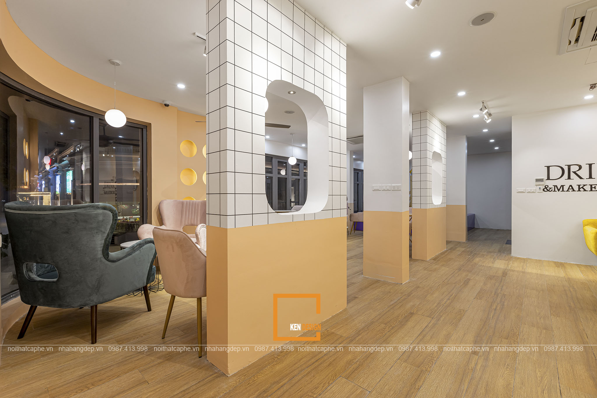 Construction of KAT Coffee Vincom Phu Tho - Modern and Youthful Style