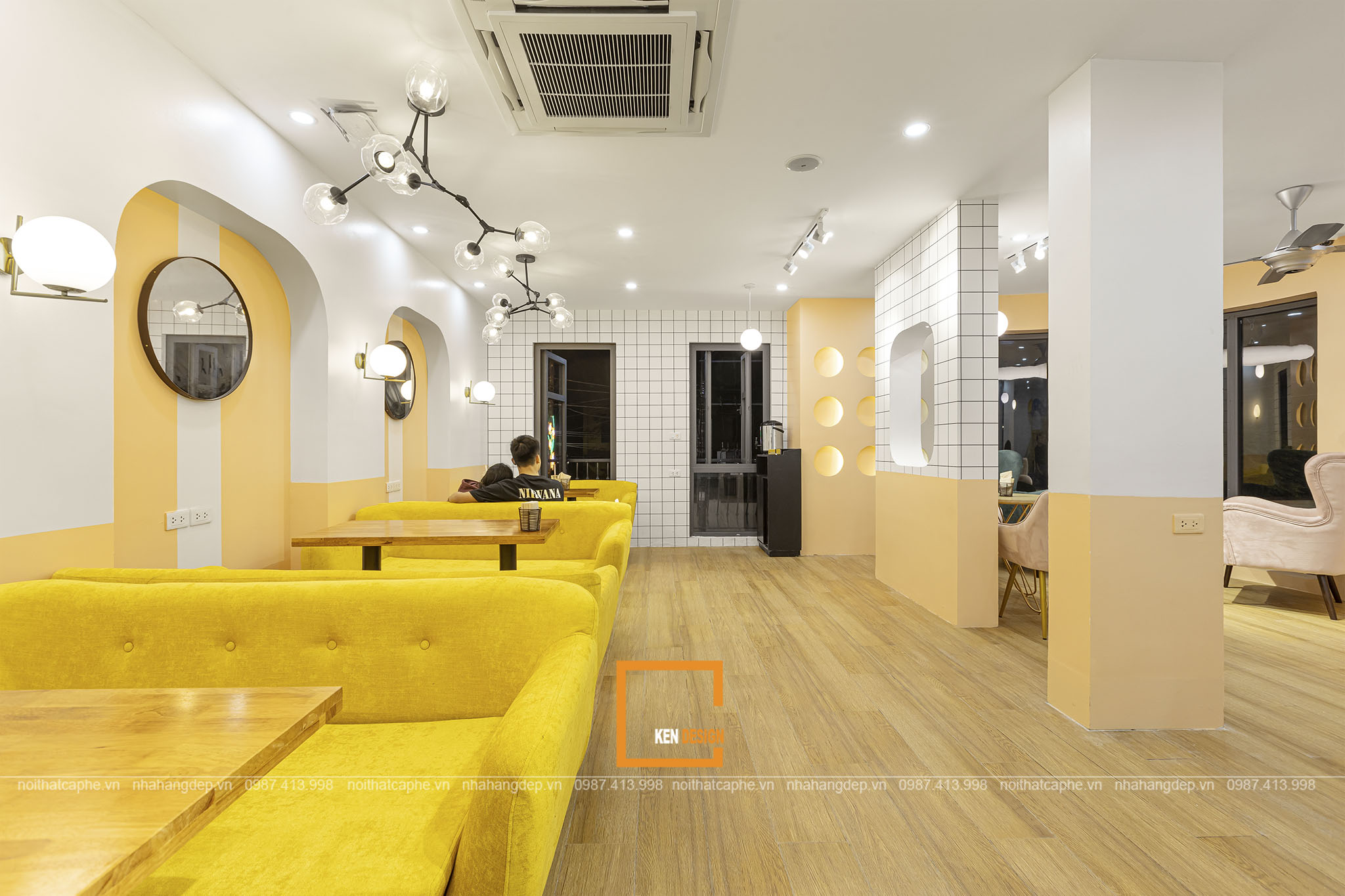 Construction of KAT Coffee Vincom Phu Tho - Modern and Youthful Style