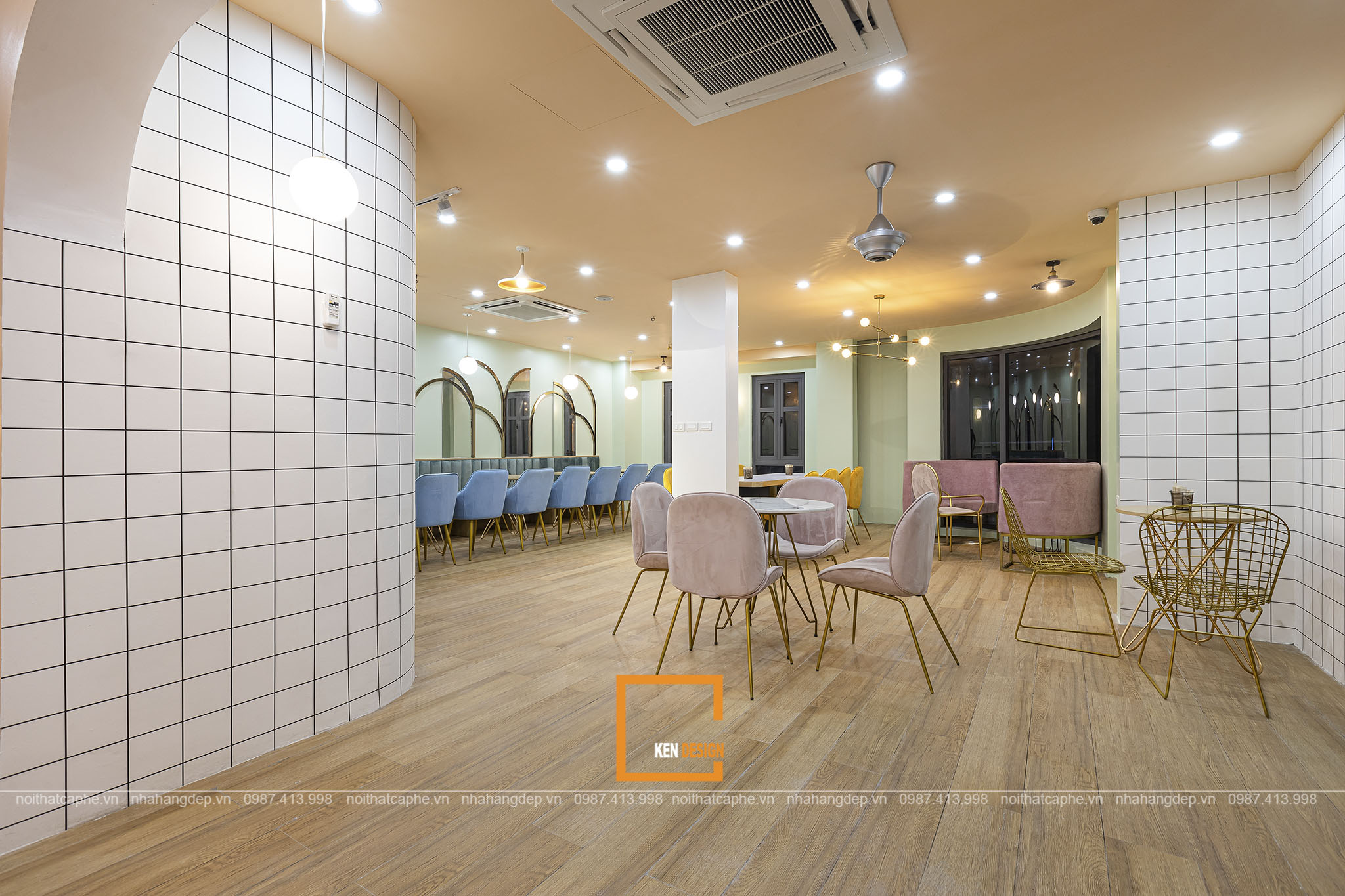 Construction of KAT Coffee Vincom Phu Tho - Modern and Youthful Style