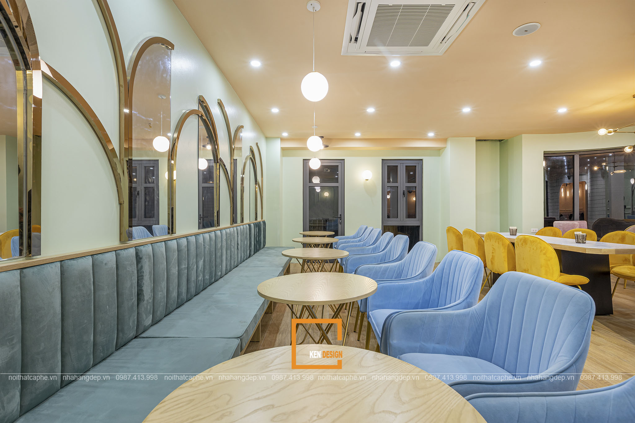 Construction of KAT Coffee Vincom Phu Tho - Modern and Youthful Style