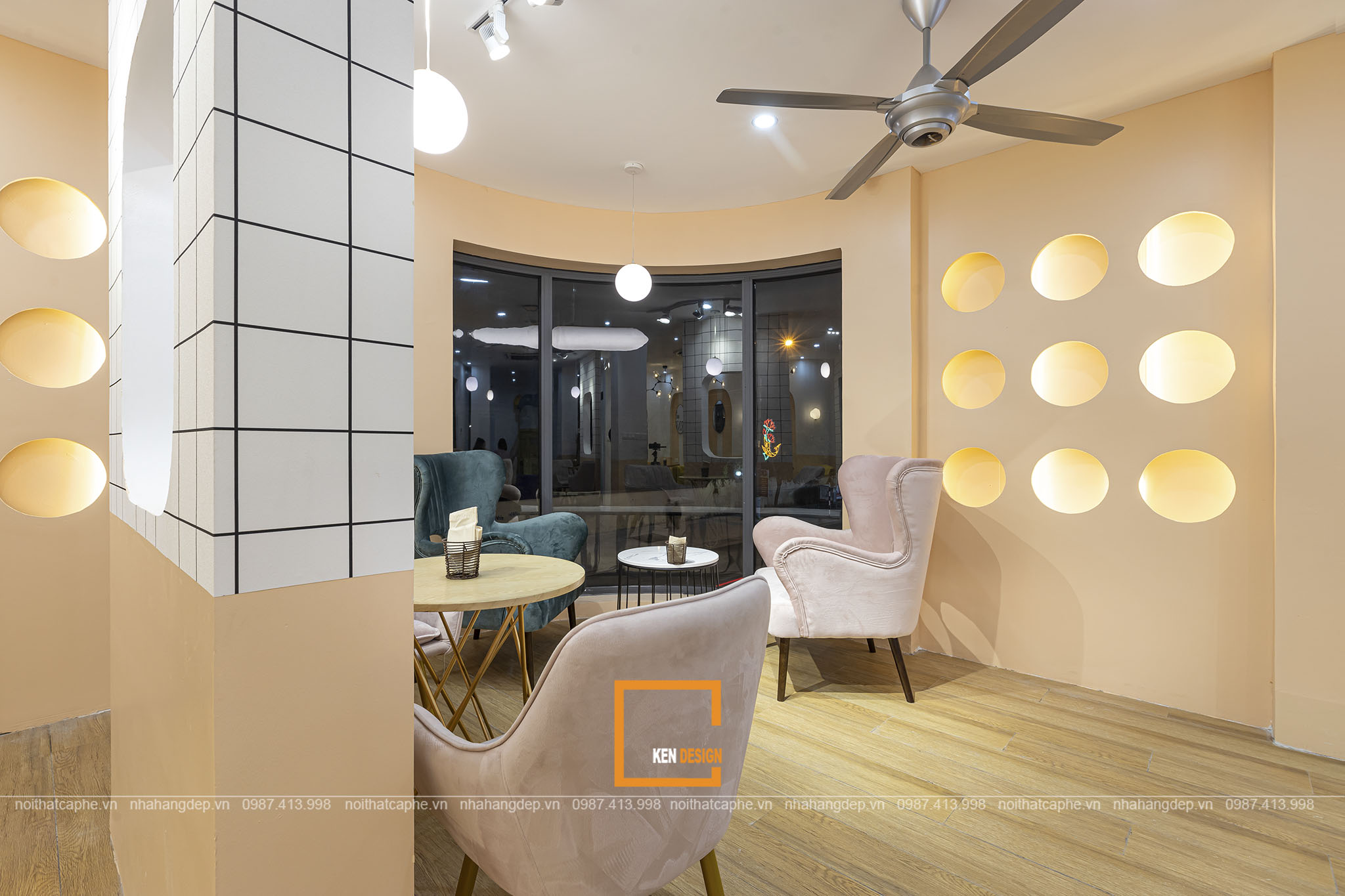Construction of KAT Coffee Vincom Phu Tho - Modern and Youthful Style