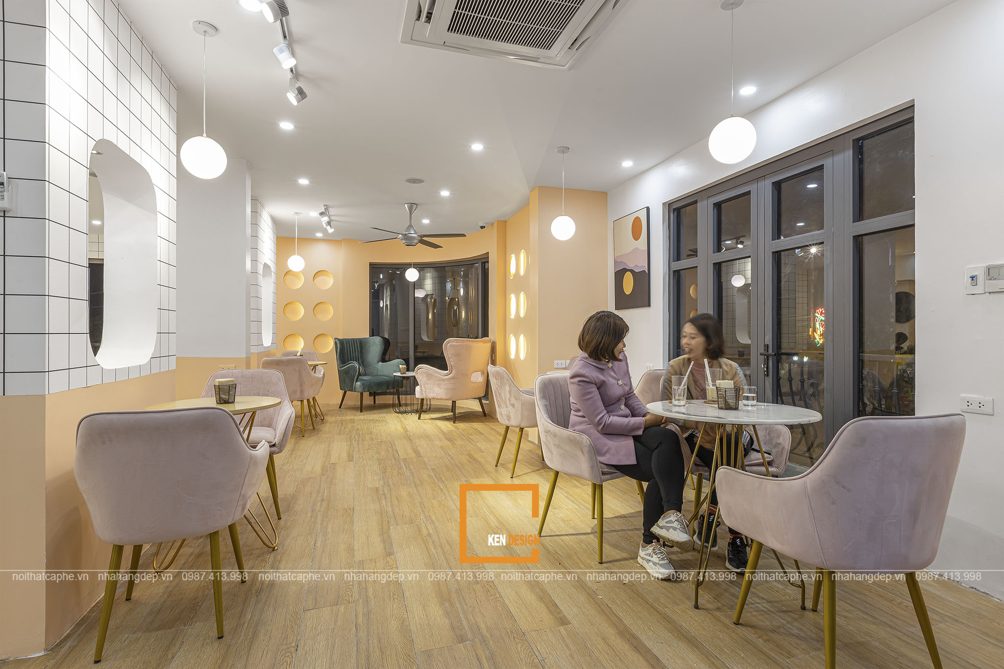 Construction of KAT Coffee Vincom Phu Tho - Modern and Youthful Style