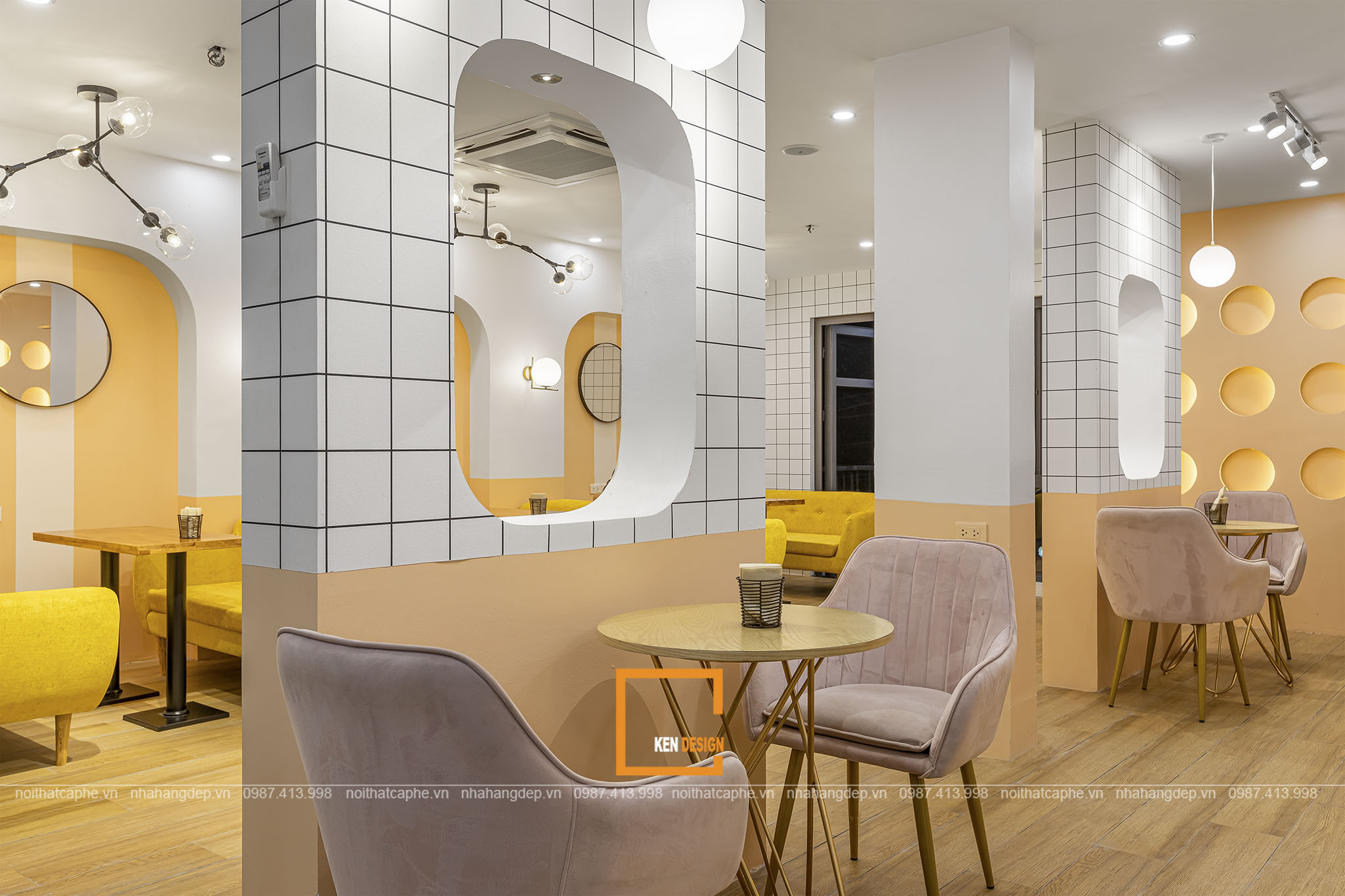 Construction of KAT Coffee Vincom Phu Tho - Modern and Youthful Style