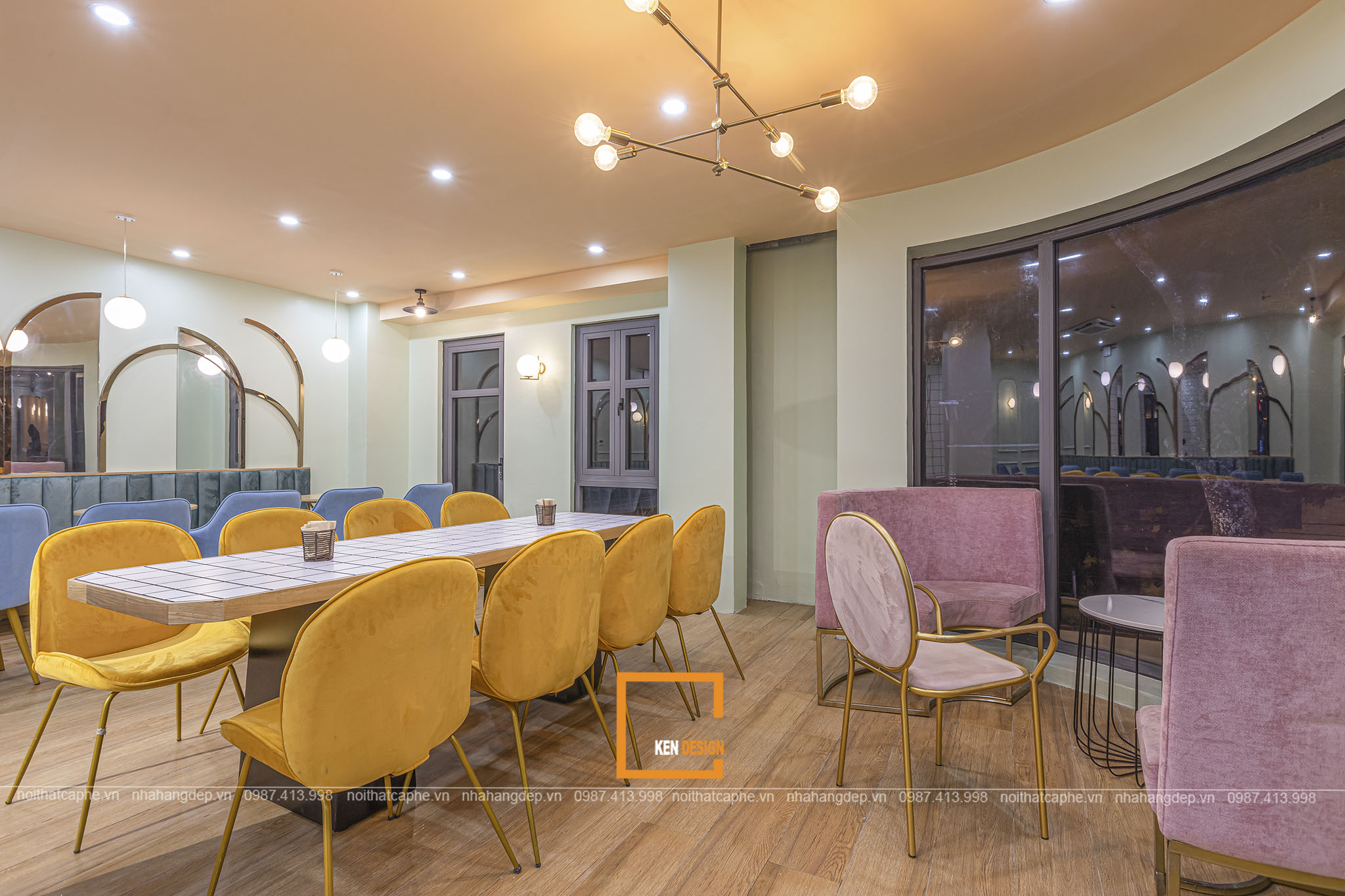 Construction of KAT Coffee Vincom Phu Tho - Modern and Youthful Style